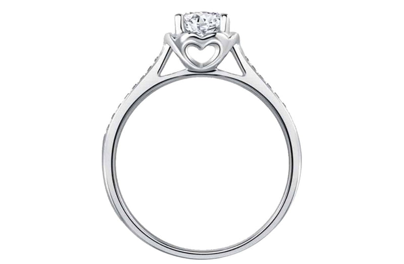 LVC Journey white gold diamond engagement ring with channel setting