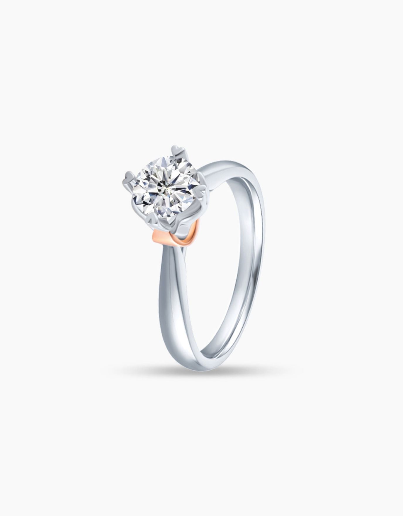 LVC lab grown diamond ring from the say love collection with 1 carat diamond