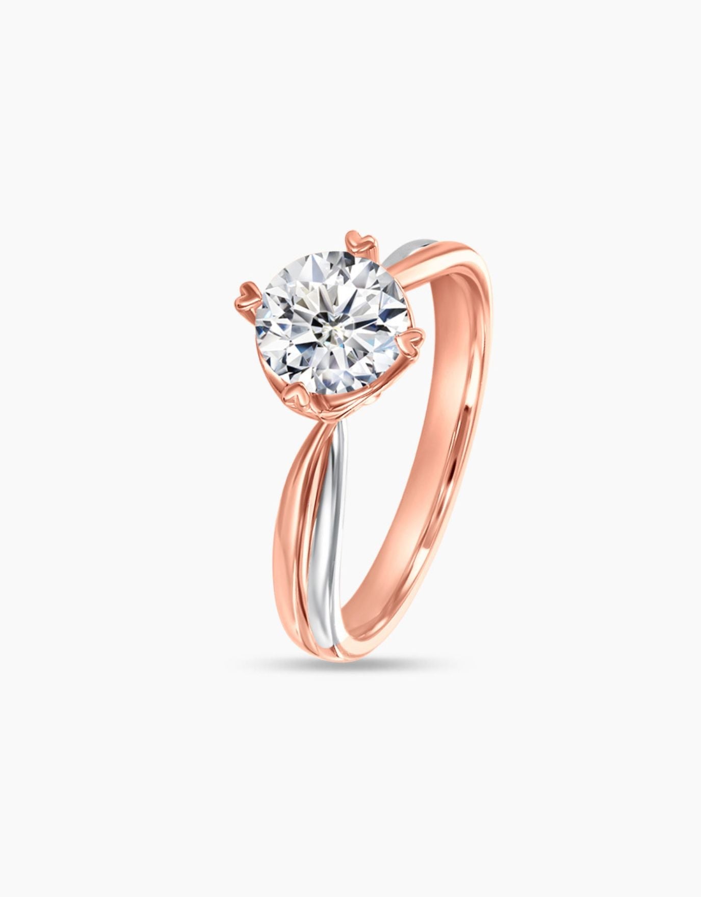 LVC lab grown diamond from the say love collection seen in another angle