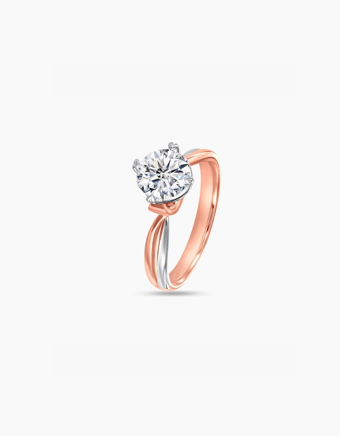 LVC lab grown diamond ring from the say love collection close up