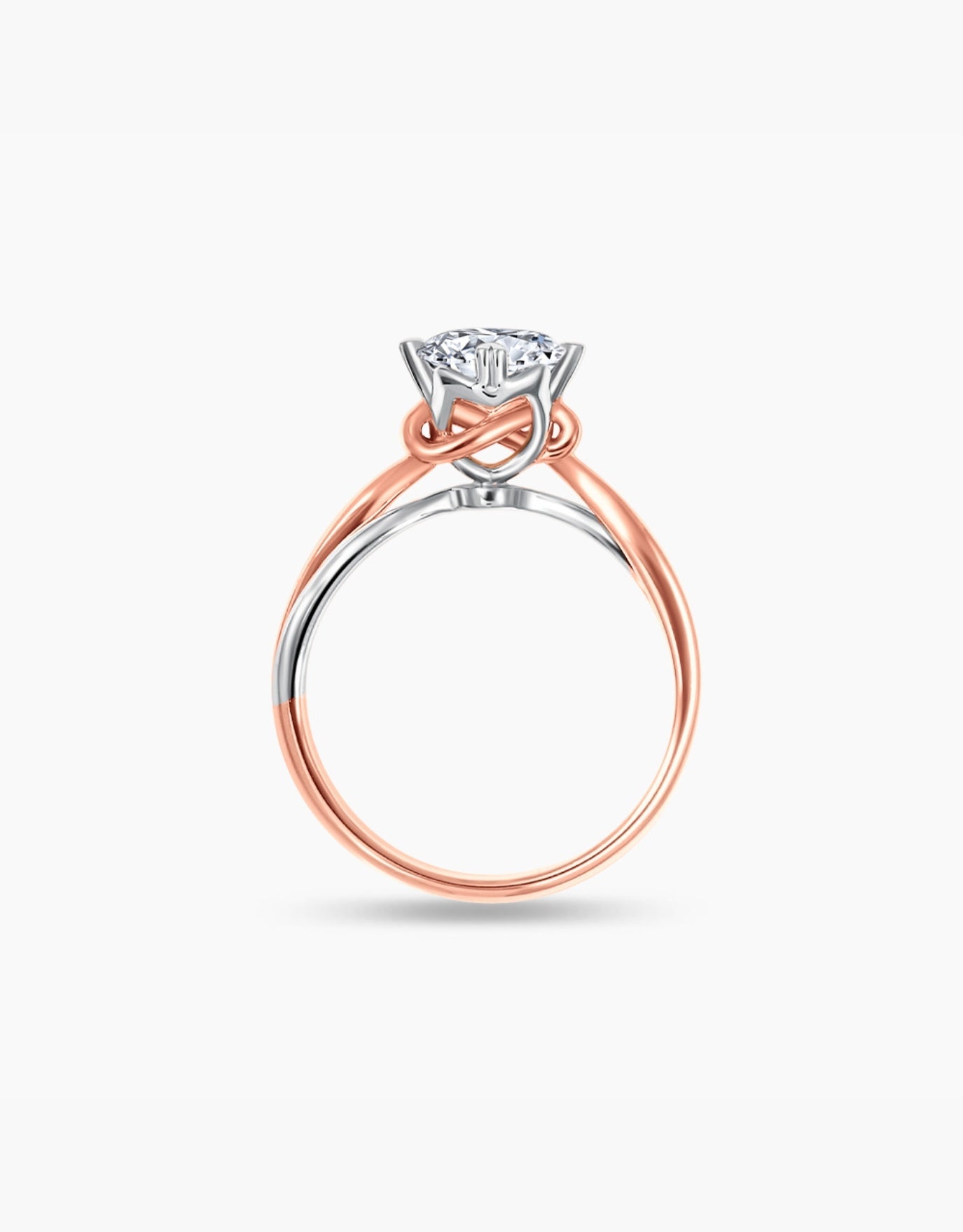 LVC lab grown diamond ring from the say love collection with a 0.7 carat diamond