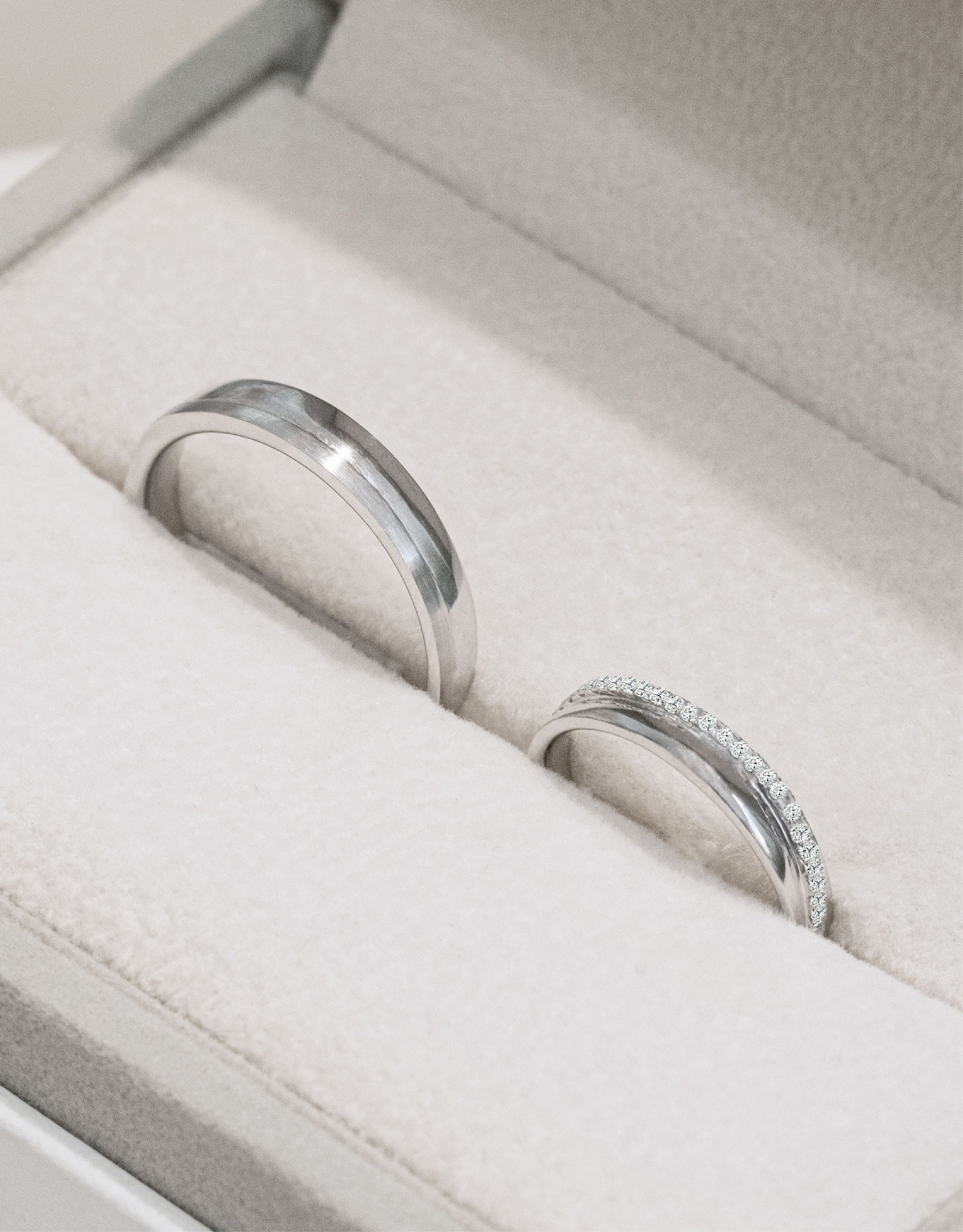 LVC Purete Eternity Wedding Band with Diamonds in Platinum