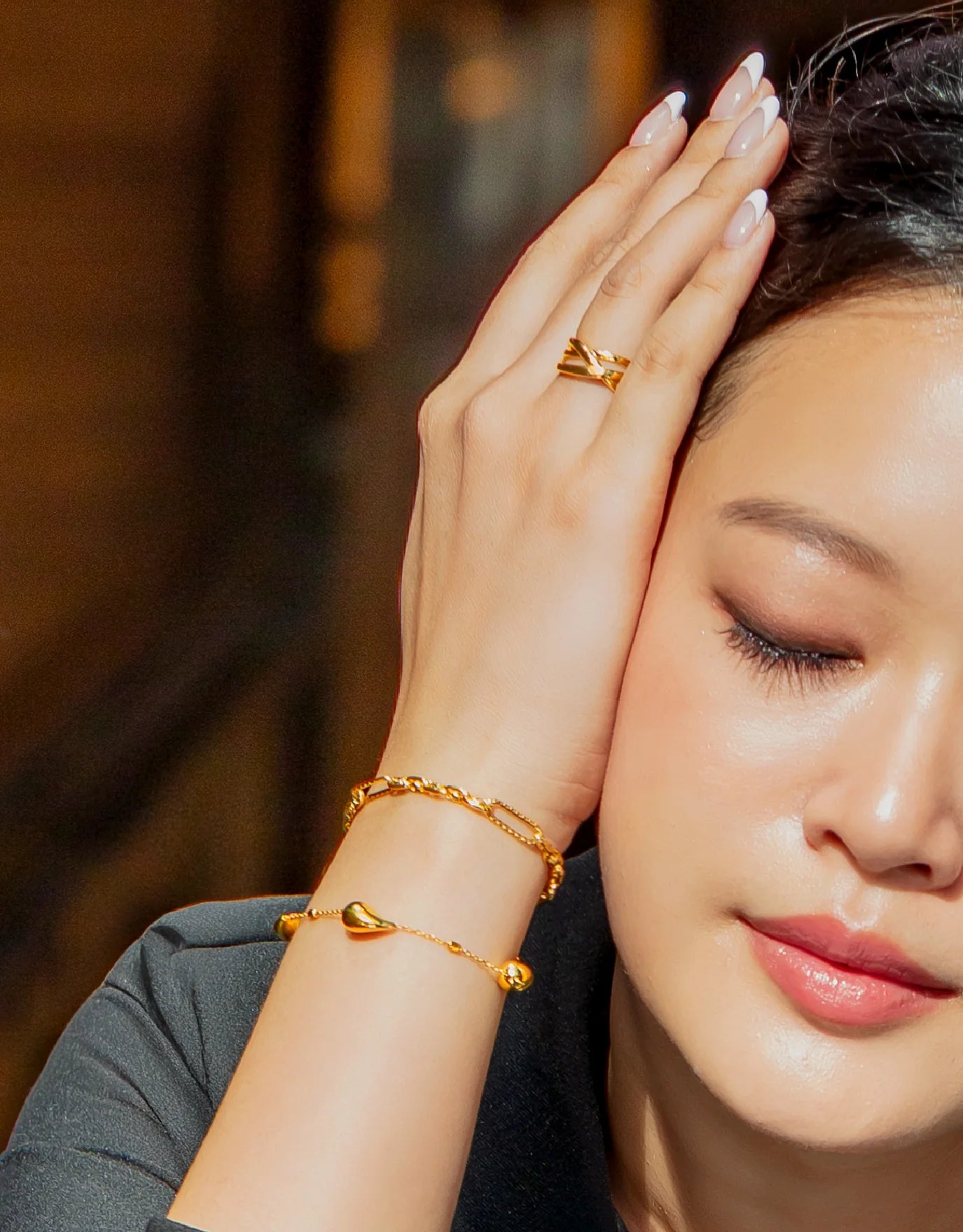 LVC MOD22 Rain Kissed Gold Bracelet