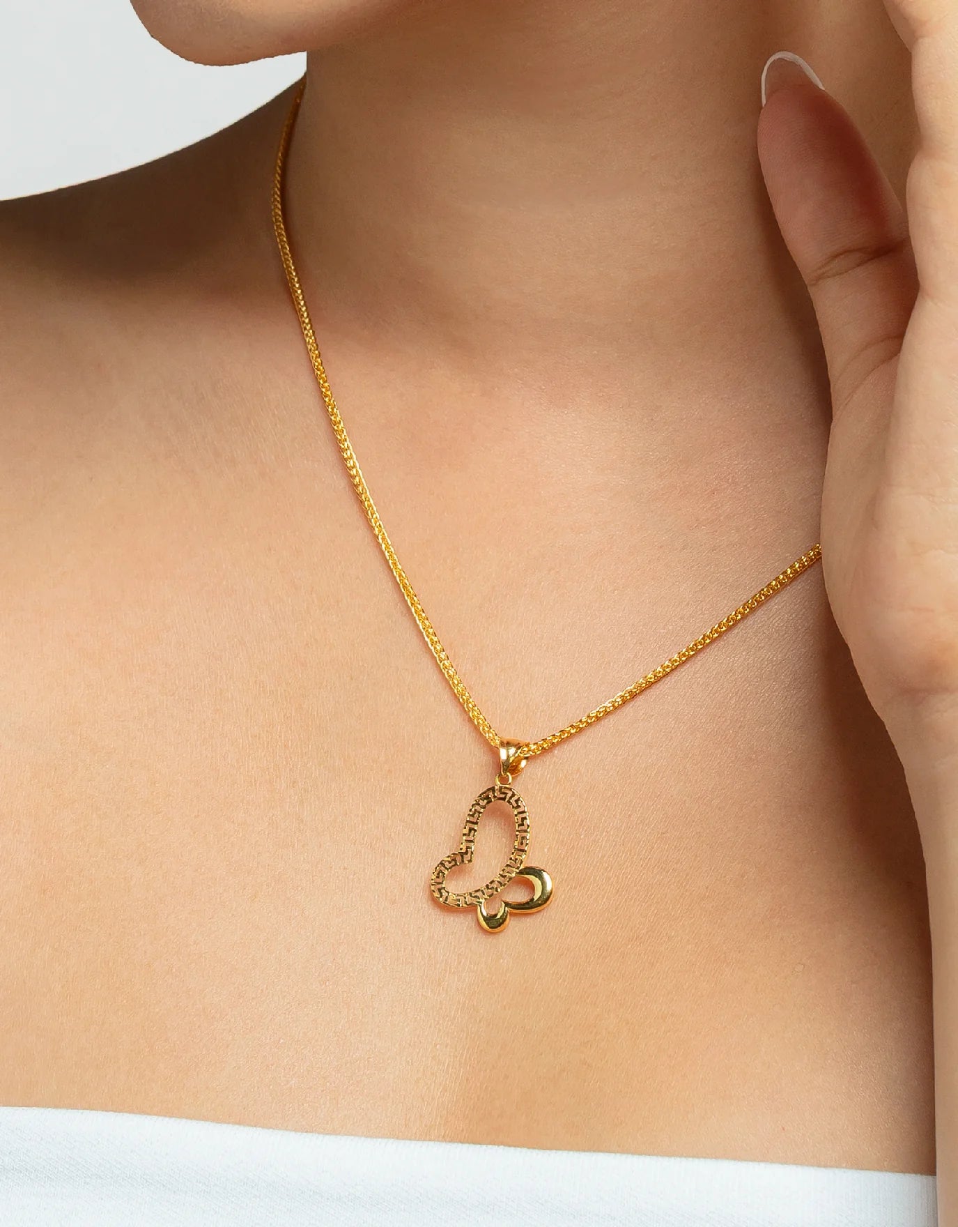 LVC MOD22 Hellenic Butterfly Gold Pendant