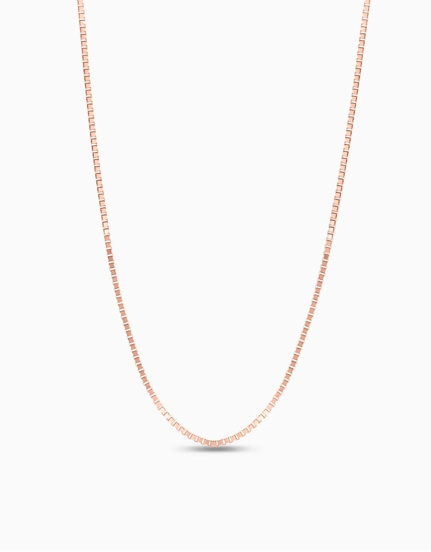 LVC 10K Rose Gold Box Chain