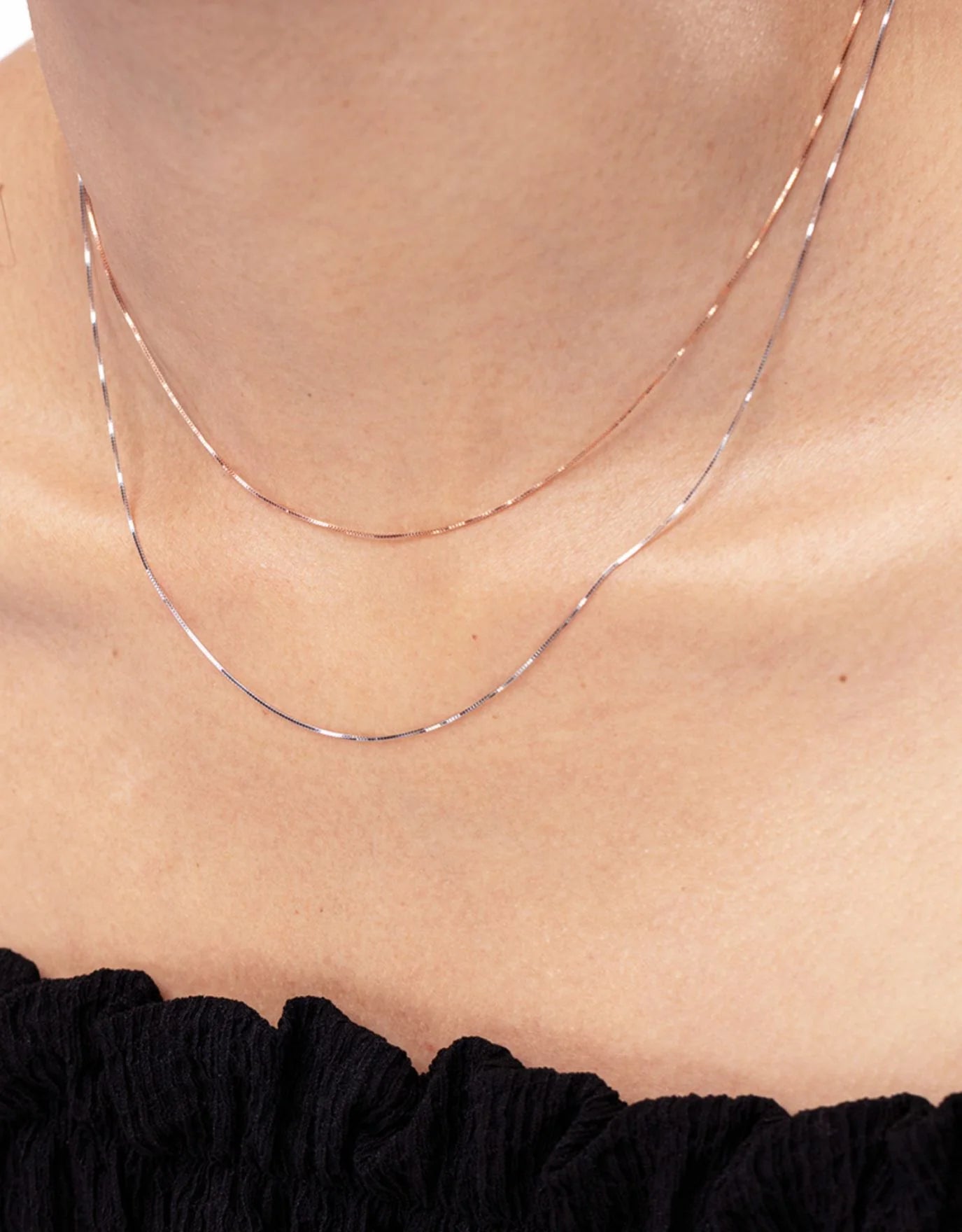 LVC 10K Rose Gold Box Chain