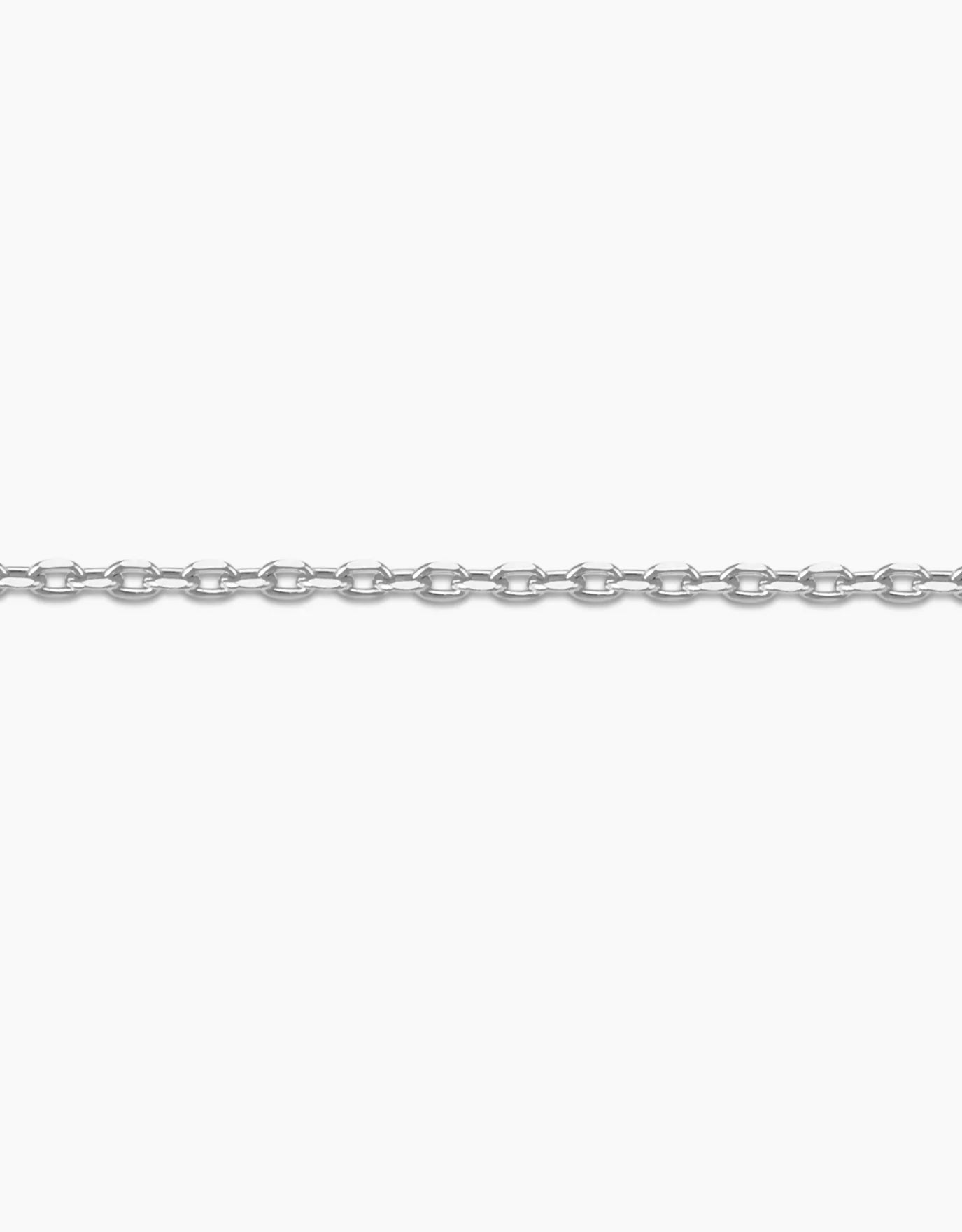 LVC 10K White Gold Cable Chain