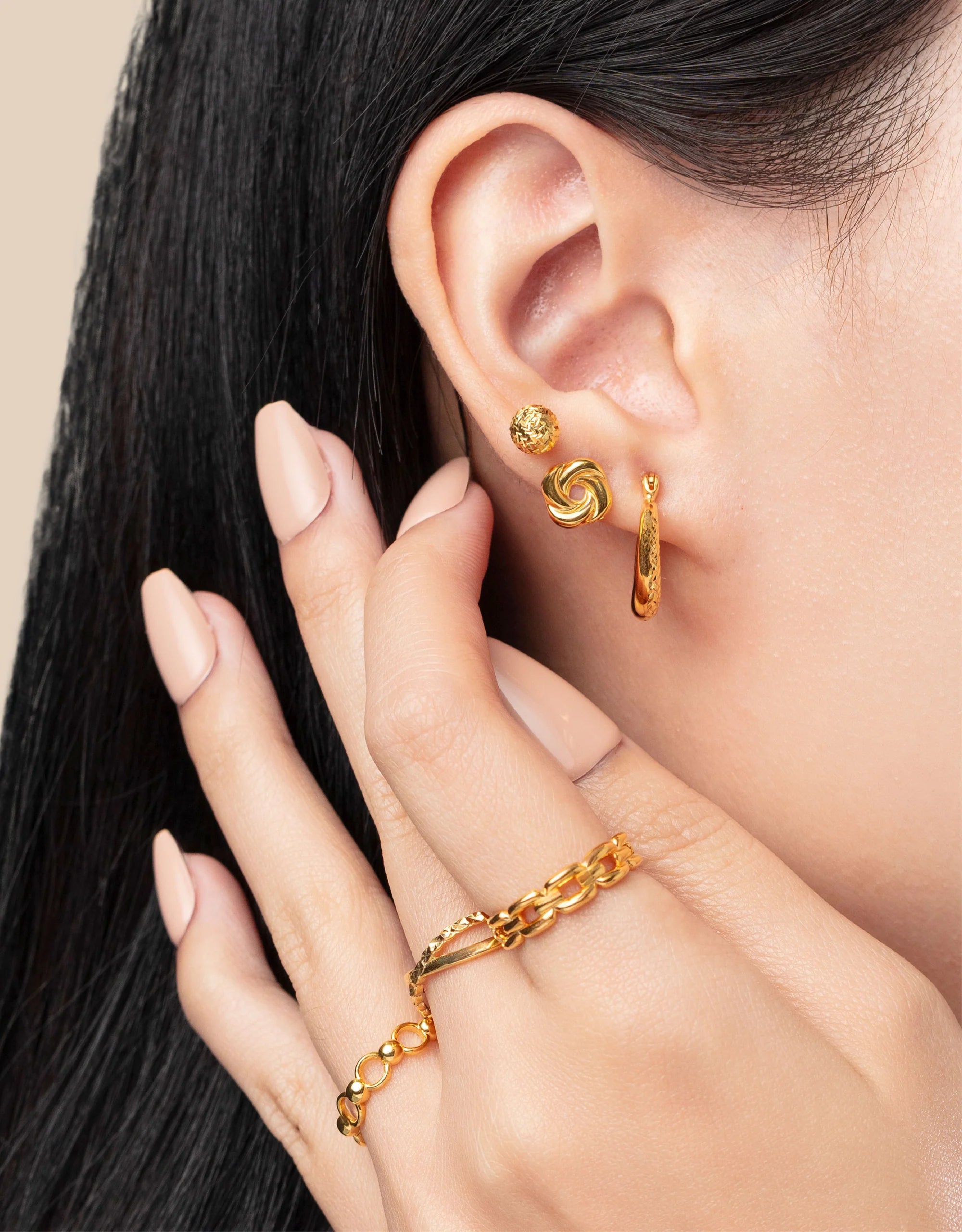 LVC MOD22 Norma Gold Earrings