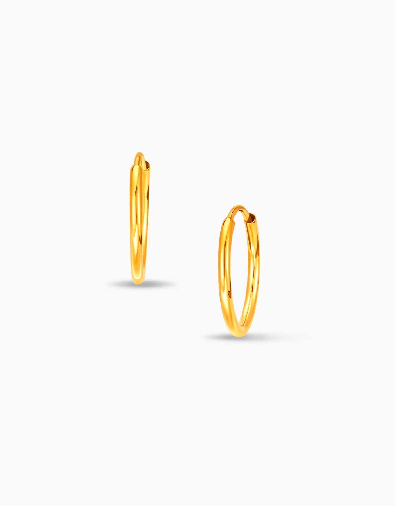 LVC MOD22 Sunbeam Shine Gold Hoop Earrings