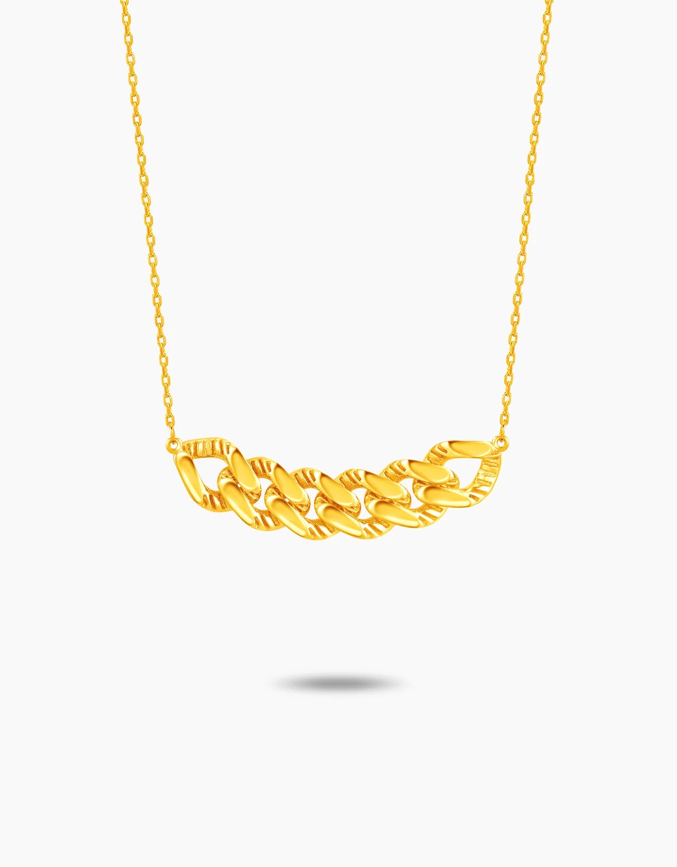 LVC MOD22 Curb Accent Gold Necklace