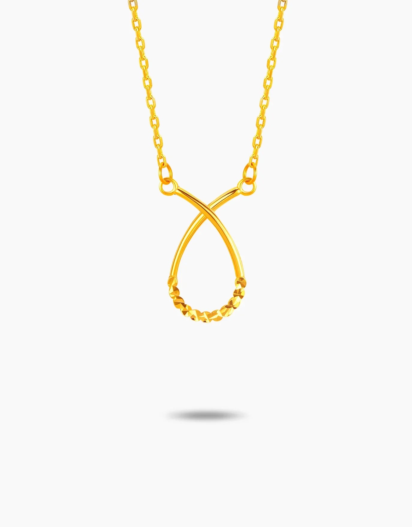 LVC MOD22 Teardrop Bliss Gold Necklace