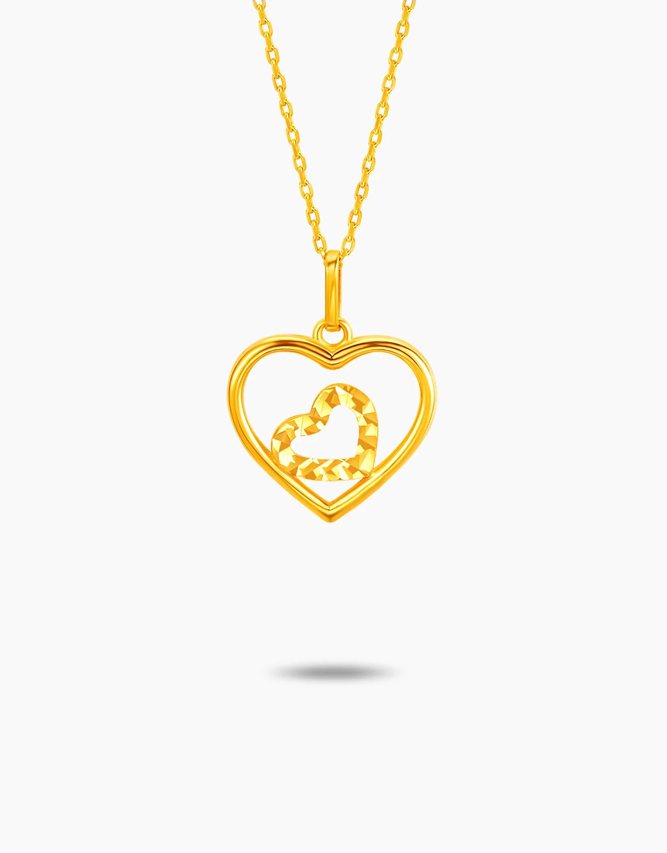 LVC MOD22 Heart Embrace Gold Necklace