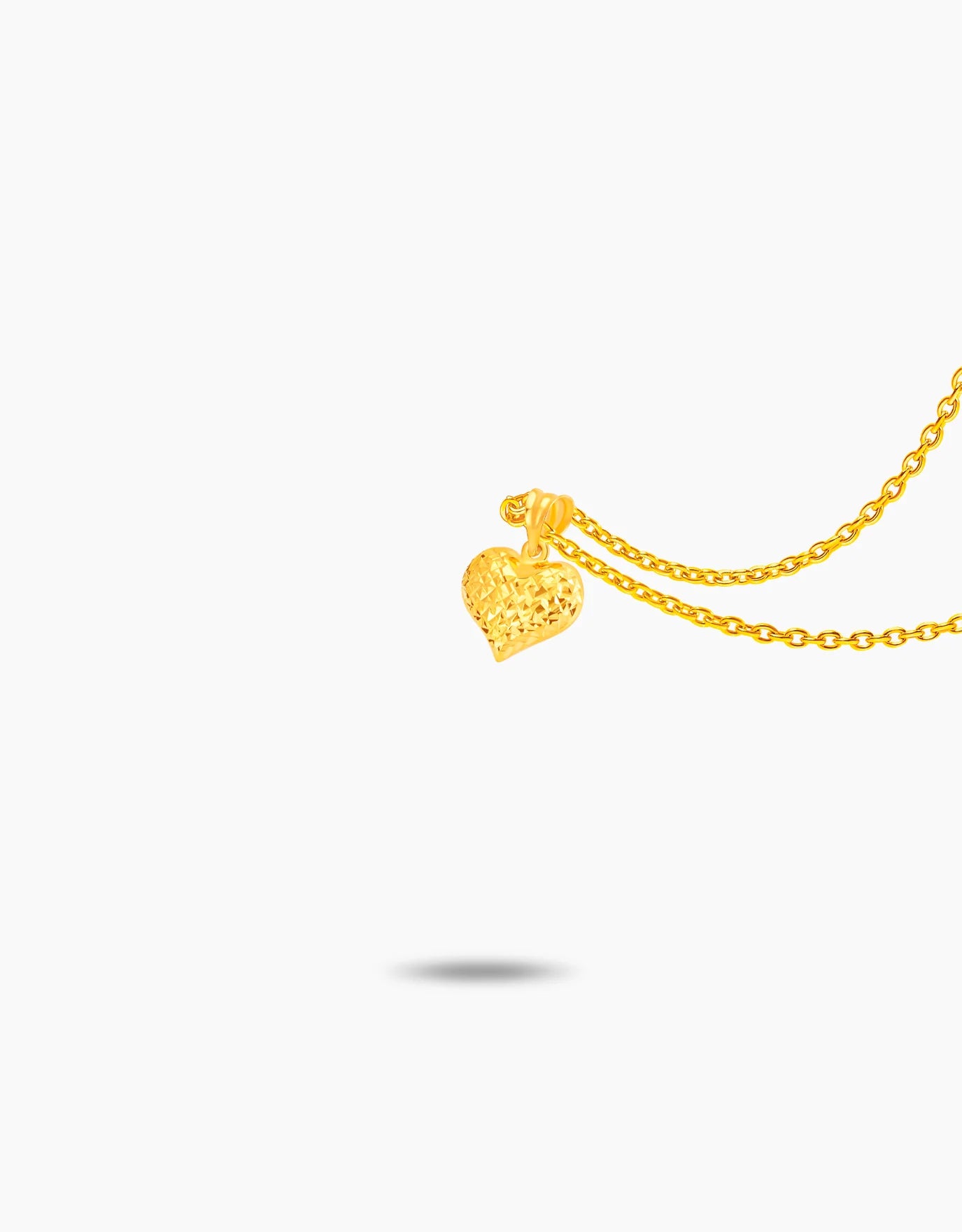 LVC MOD22 Cascade Heart Gold Pendant