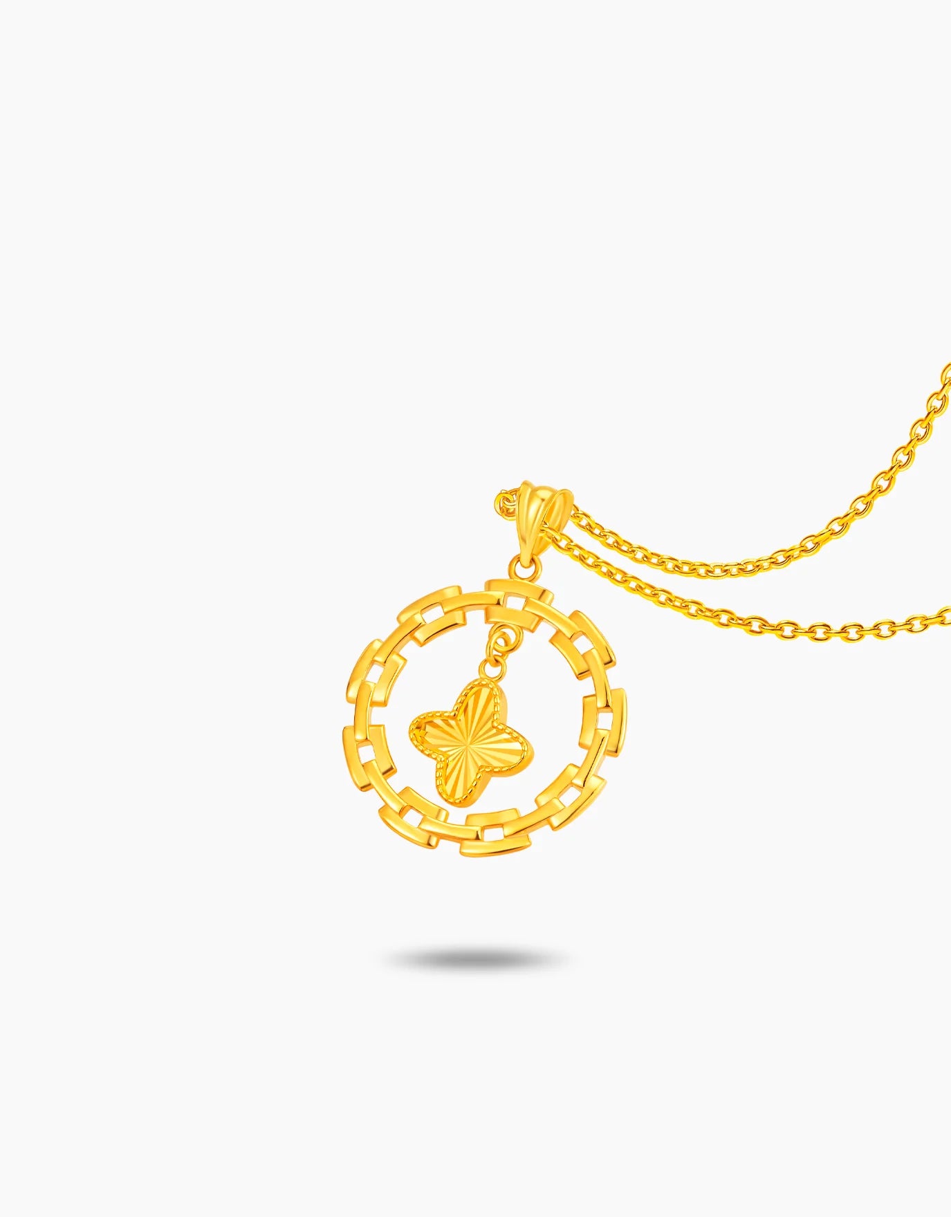 LVC MOD22 Clover Talisman Gold Pendant