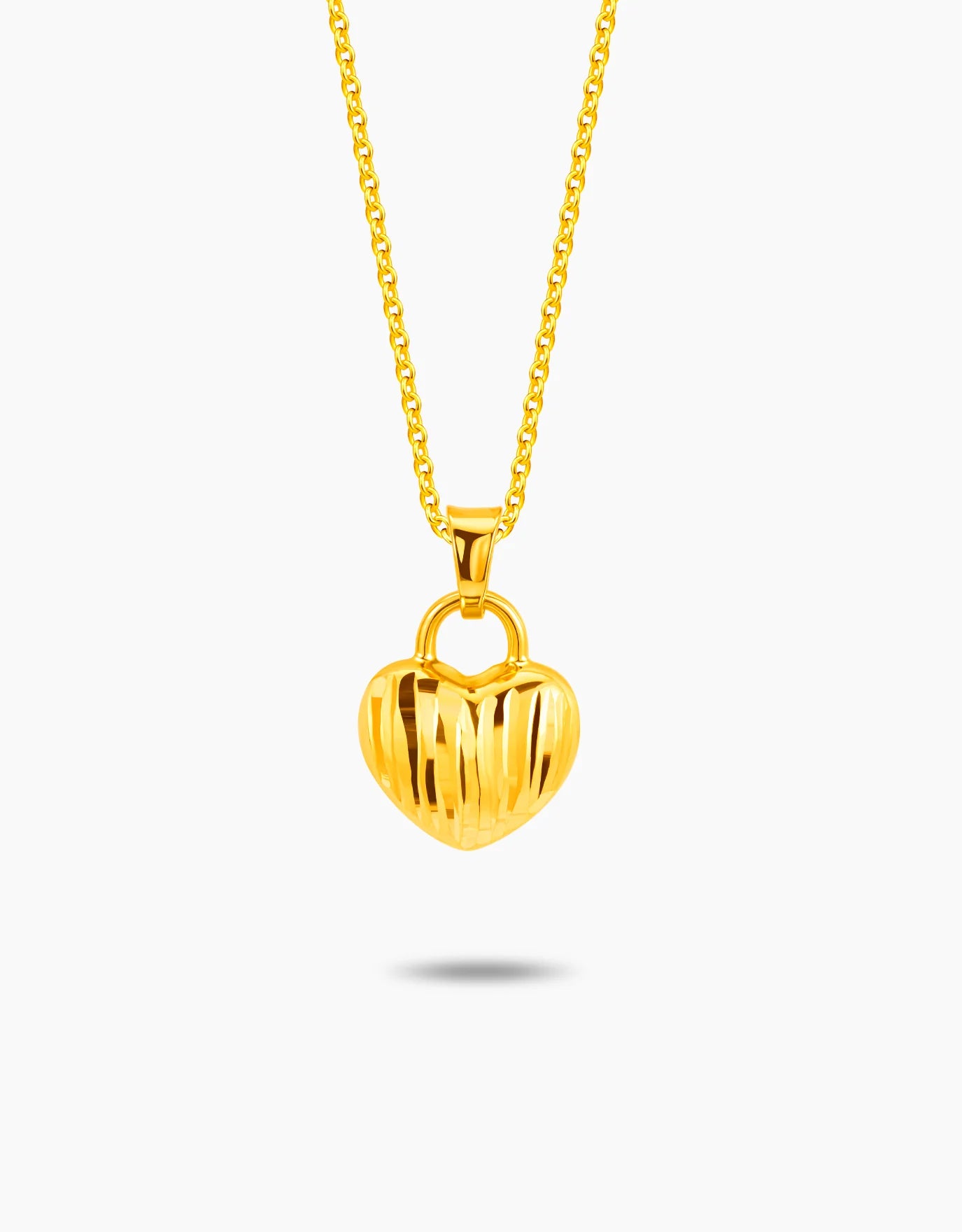 LVC MOD22 Solara Heart Gold Pendant