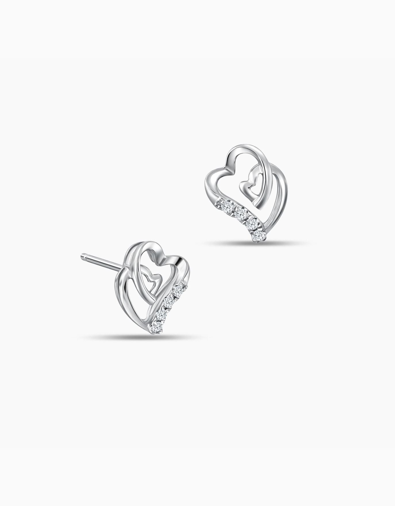 LVC Charmes Budding Love Diamond Earrings