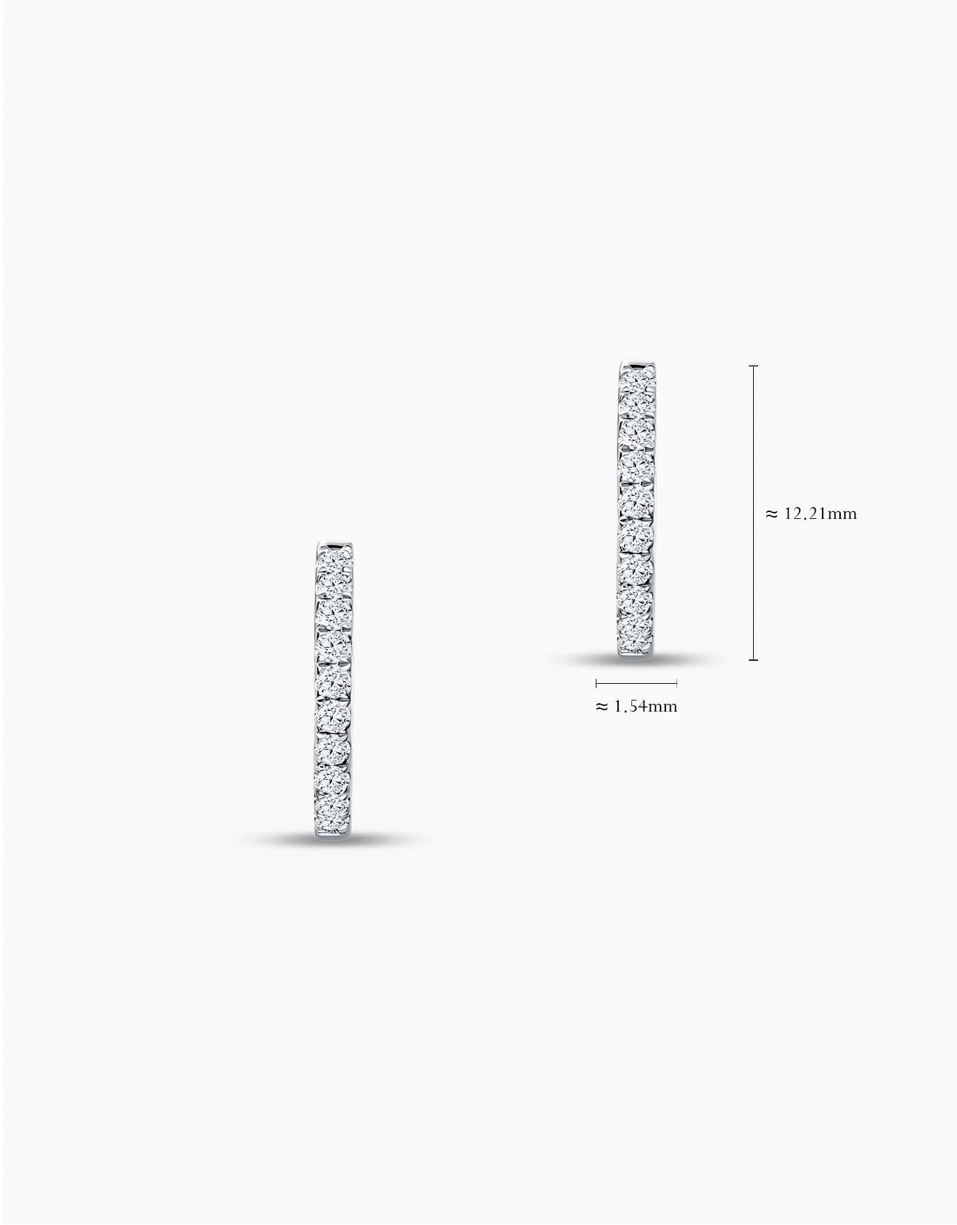 LVC Eterno Classic Diamond Hoop Earrings