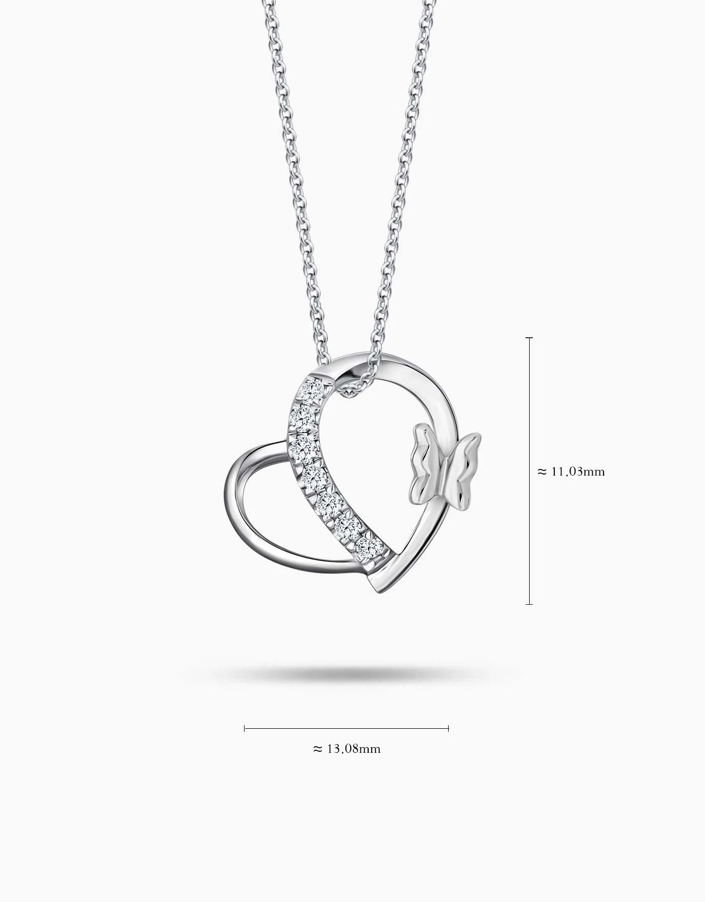 LVC Charmes Fluttering Love Diamond Pendant