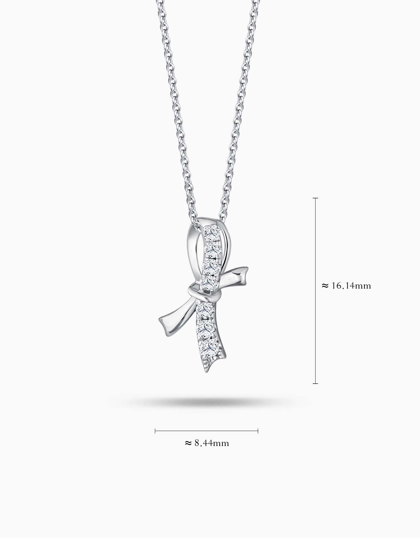 LVC Noeud Le Ruban Diamond Pendant