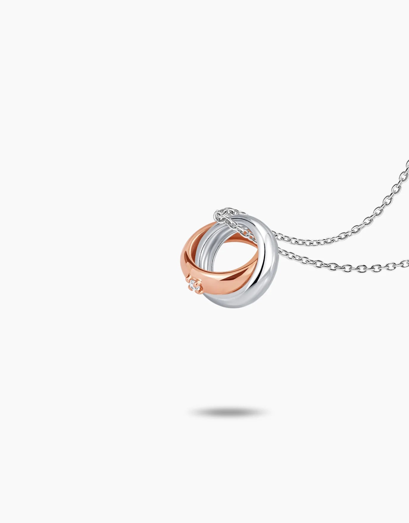 LVC Charmes Duotone Souls Mini Ring Diamond Pendant