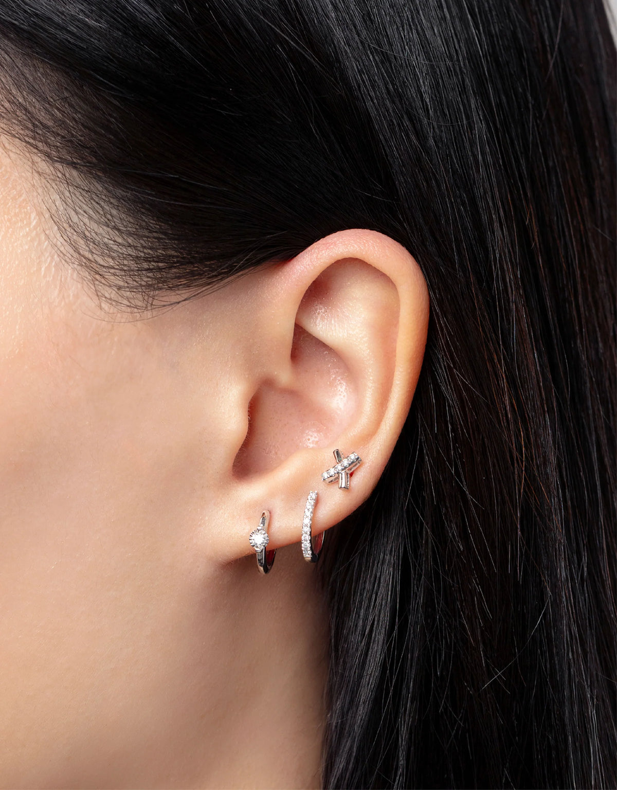 LVC Charmes X Diamond Earrings