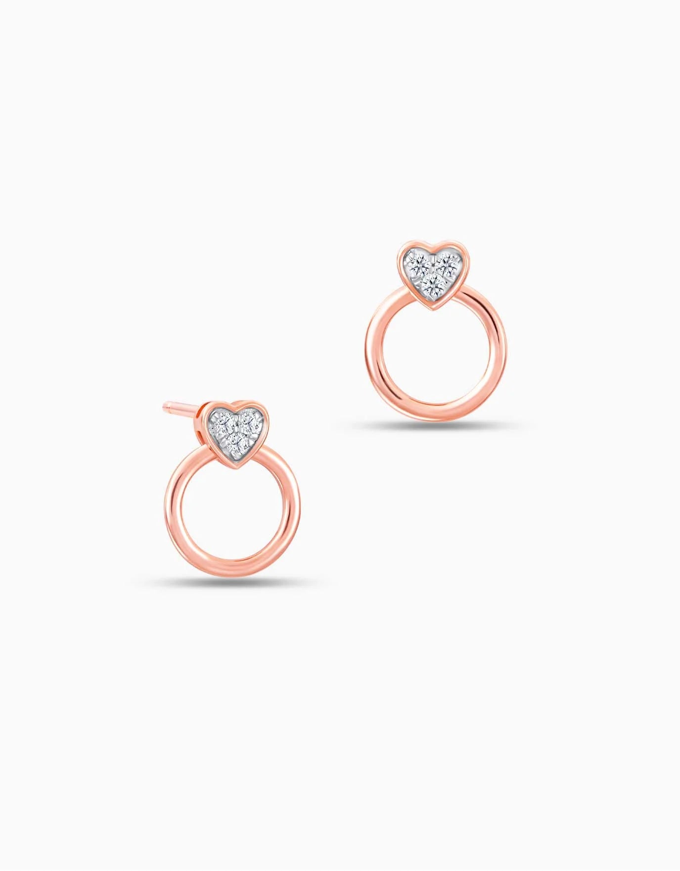 LVC Charmes Mini Ring Diamond Earrings