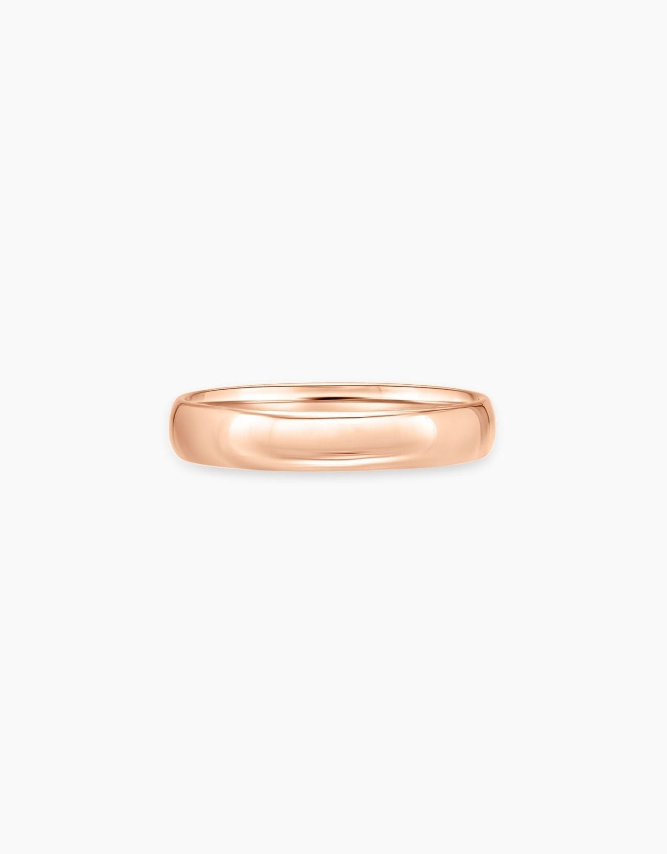 LVC men wedding band in rose gold crafted with a polished look for the elegant and modern look 