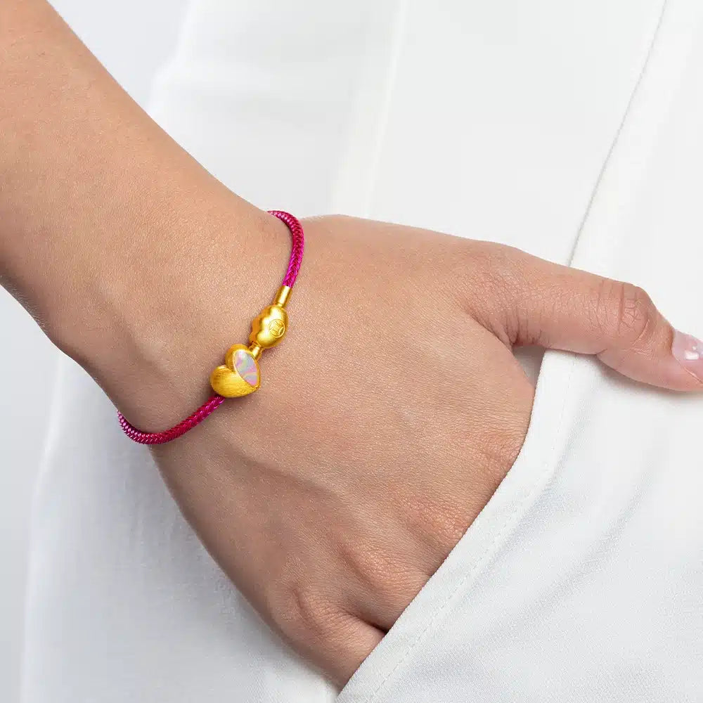 LVC Classic Gold Clip Charm Bracelet