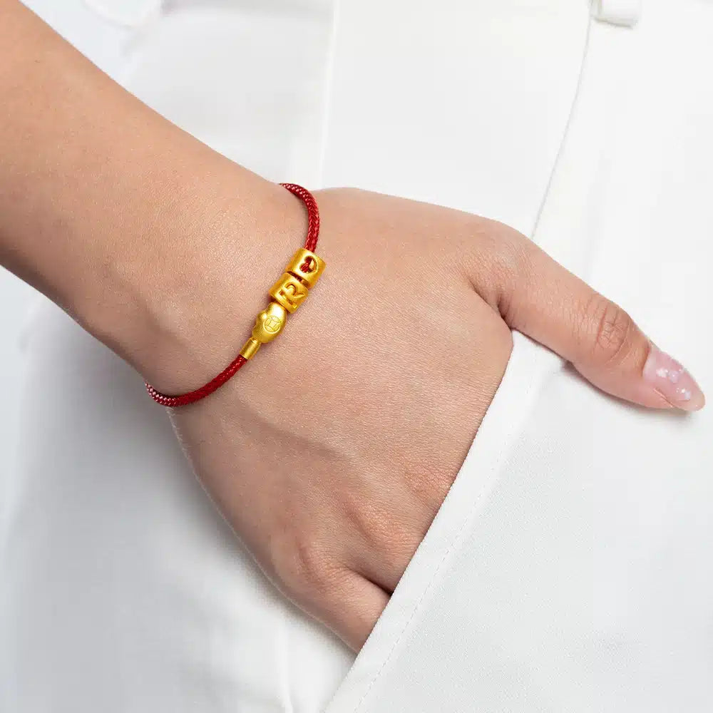 LVC Classic Gold Clip Charm Bracelet