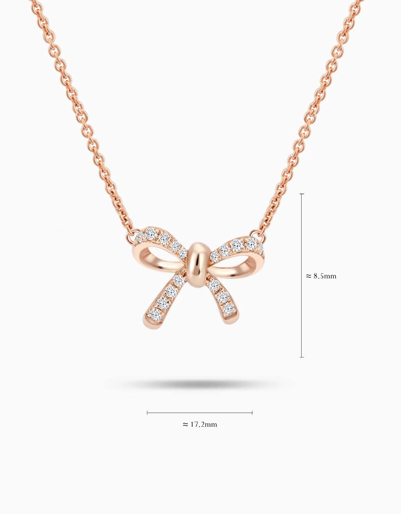 LVC Noeud Ribbon Diamond Necklace
