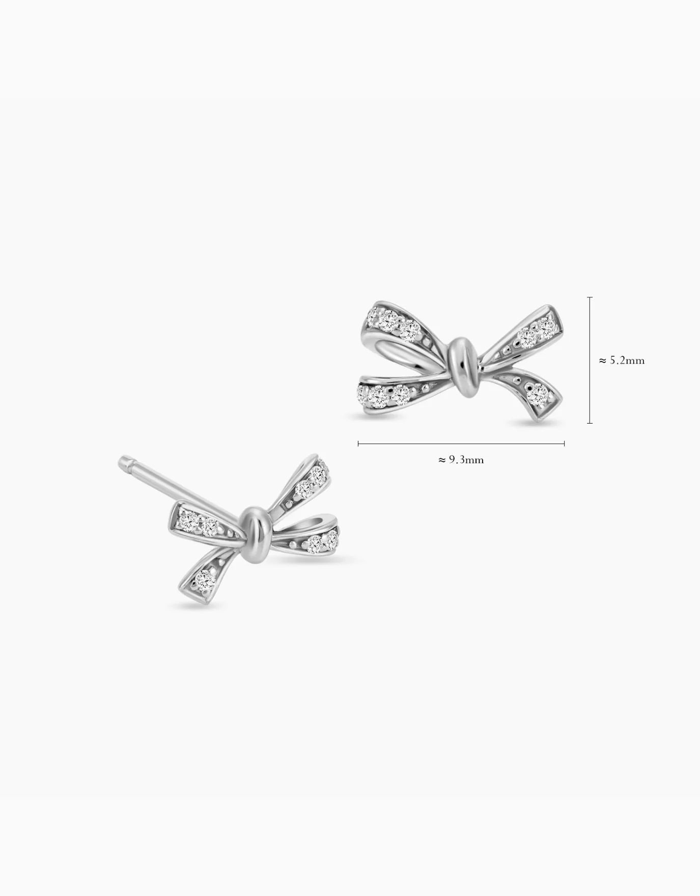 LVC Noeud Le Ruban Diamond Stud Earrings