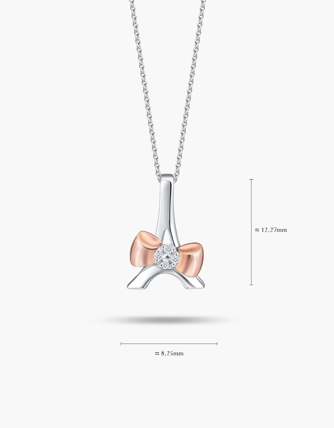 LVC Charmes Gifts of Love Eiffel Diamond Pendant