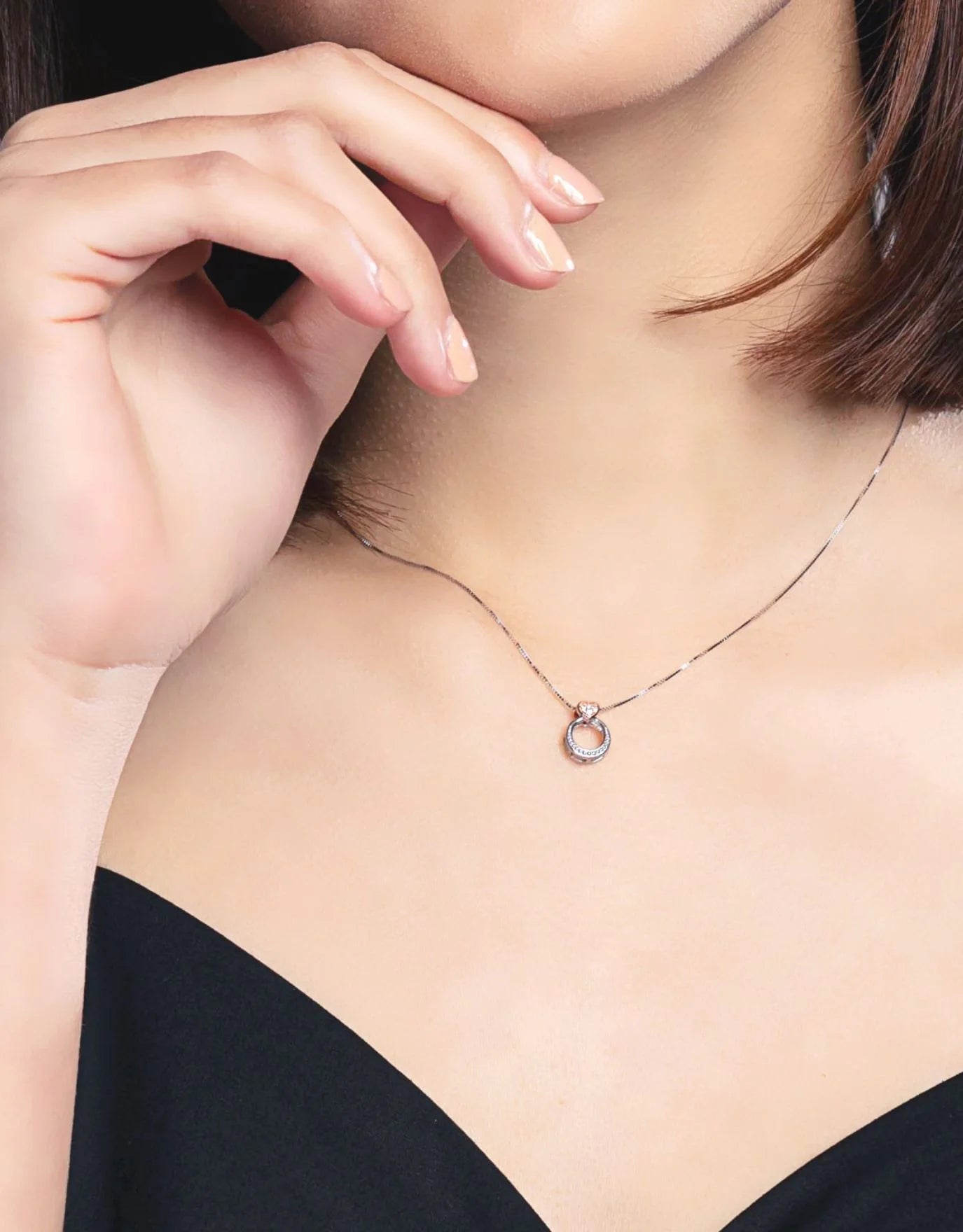 LVC Charmes Cygne Mini Ring Pendant