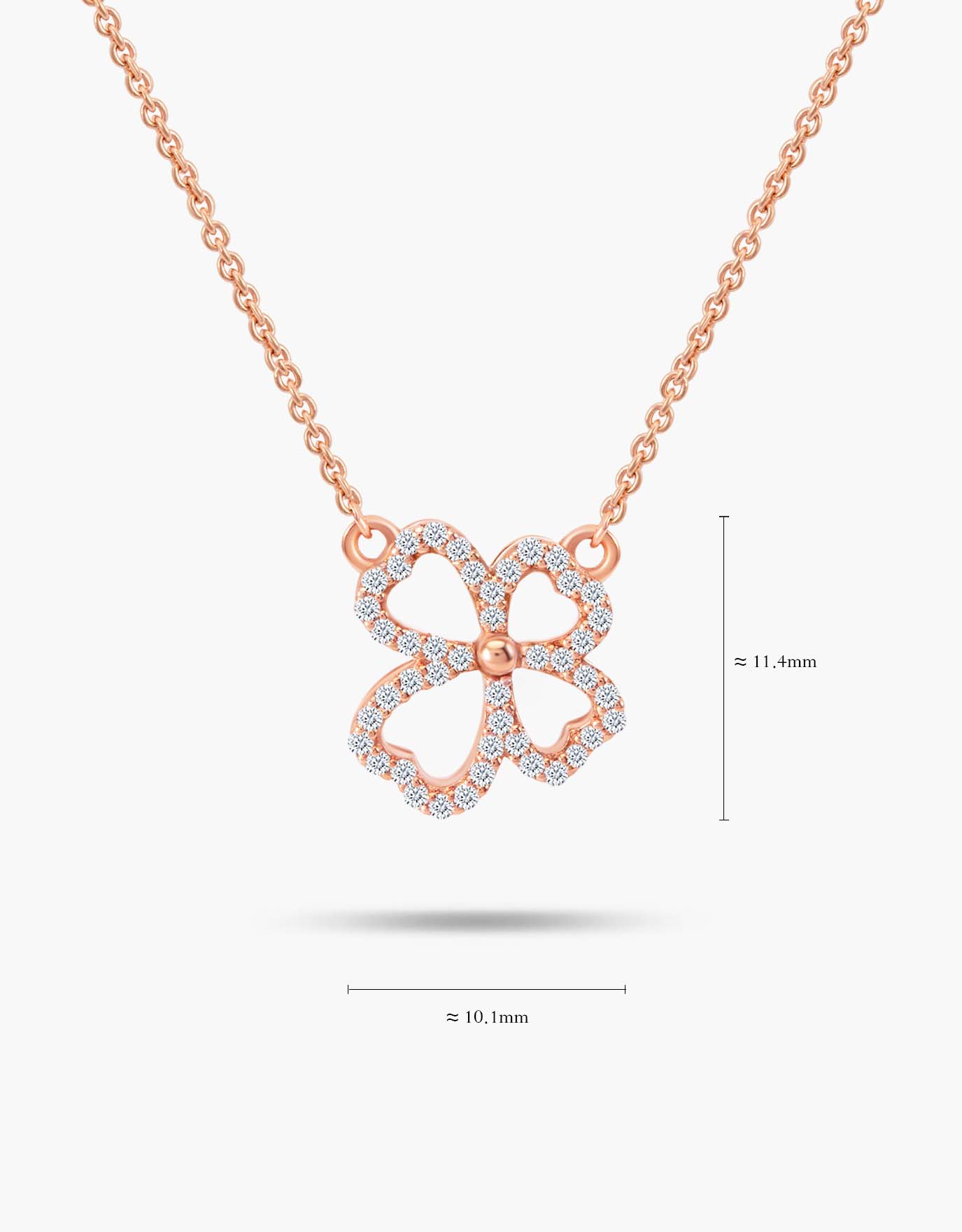 LVC Charmes Clover Leaf Diamond Necklace