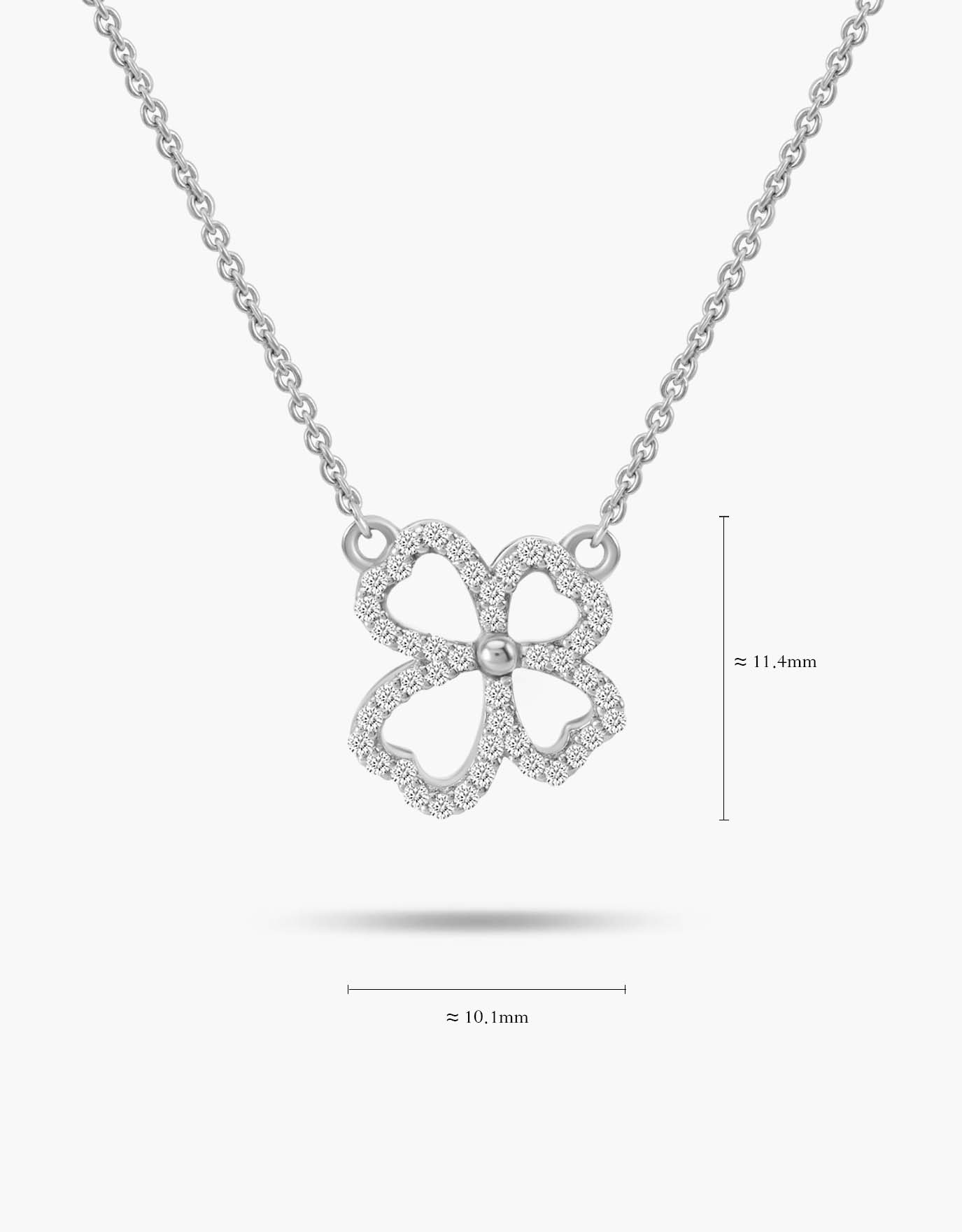 LVC Charmes Clover Leaf Diamond Necklace