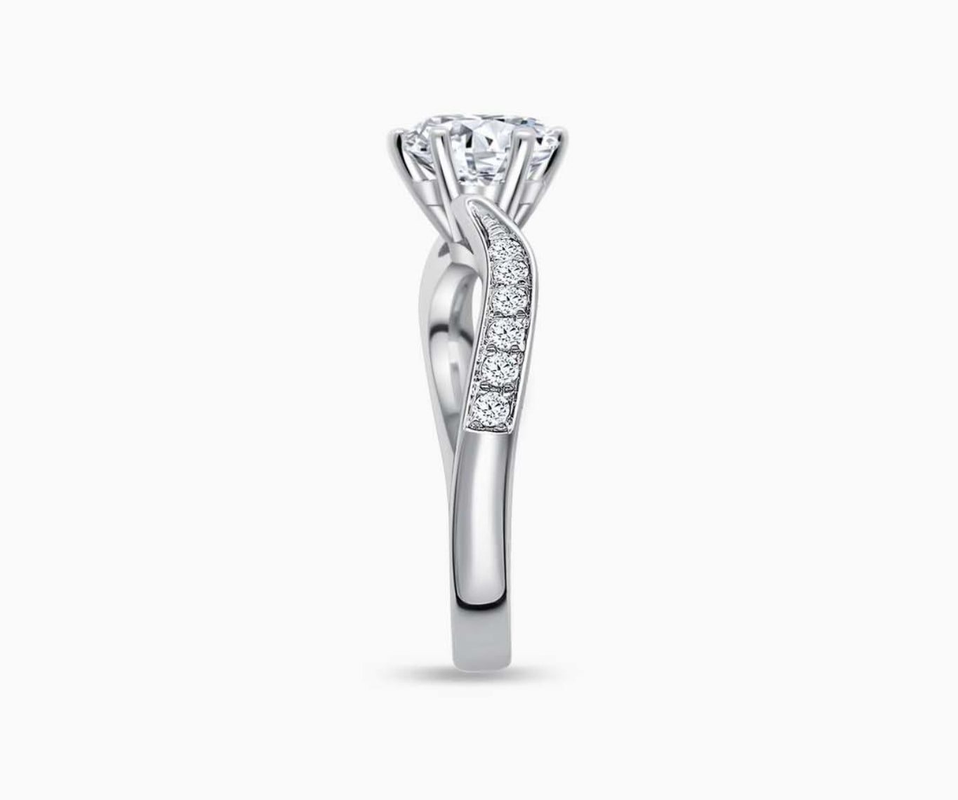 Twirl Pave Band