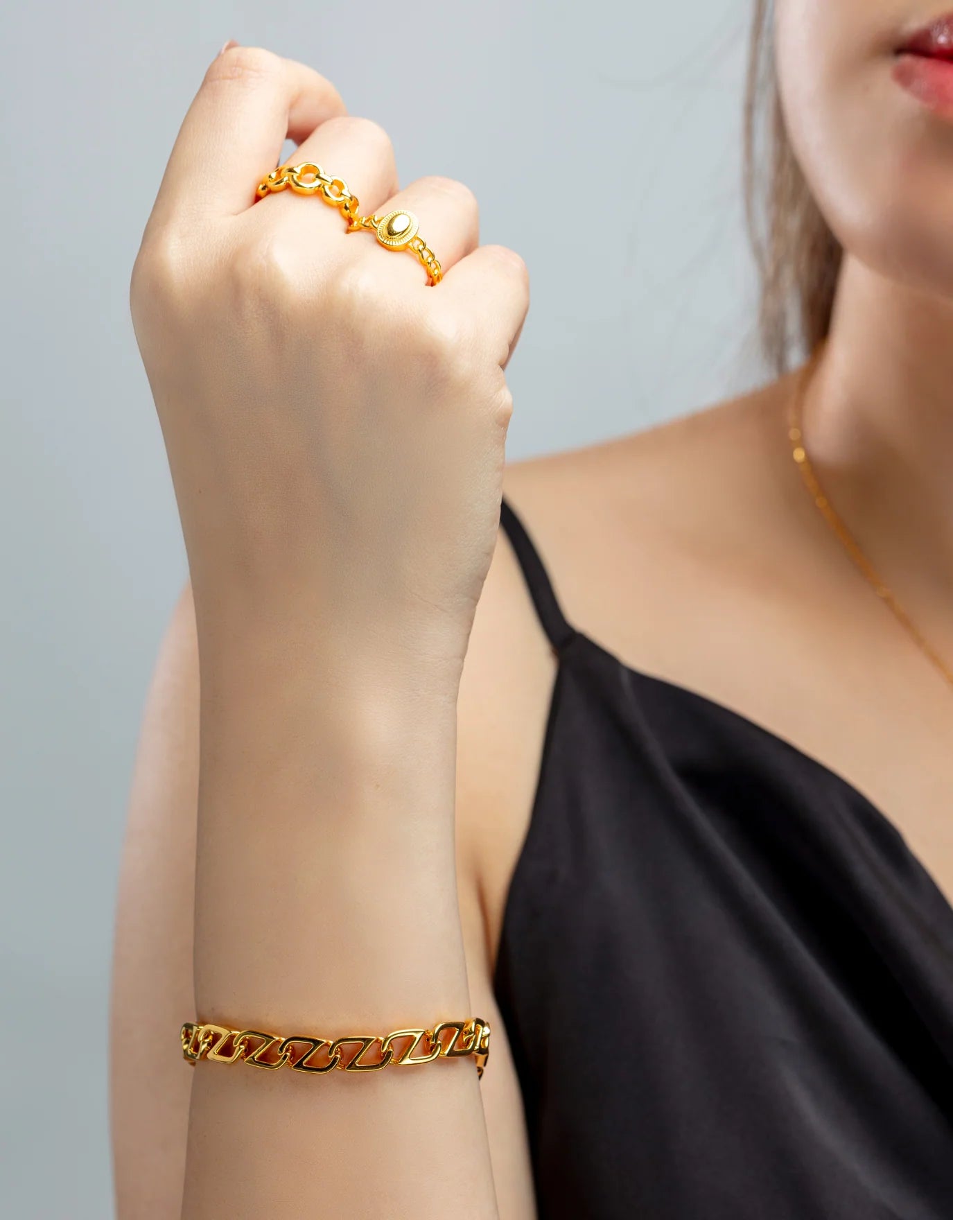 LVC 9IN Gabriella 999 Gold Bracelet