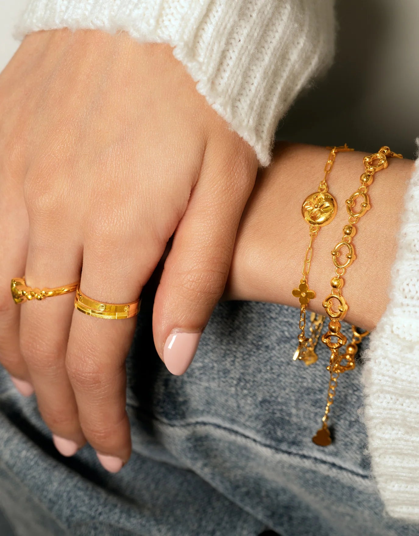 LVC 9IN Oria 999 Gold Bracelet