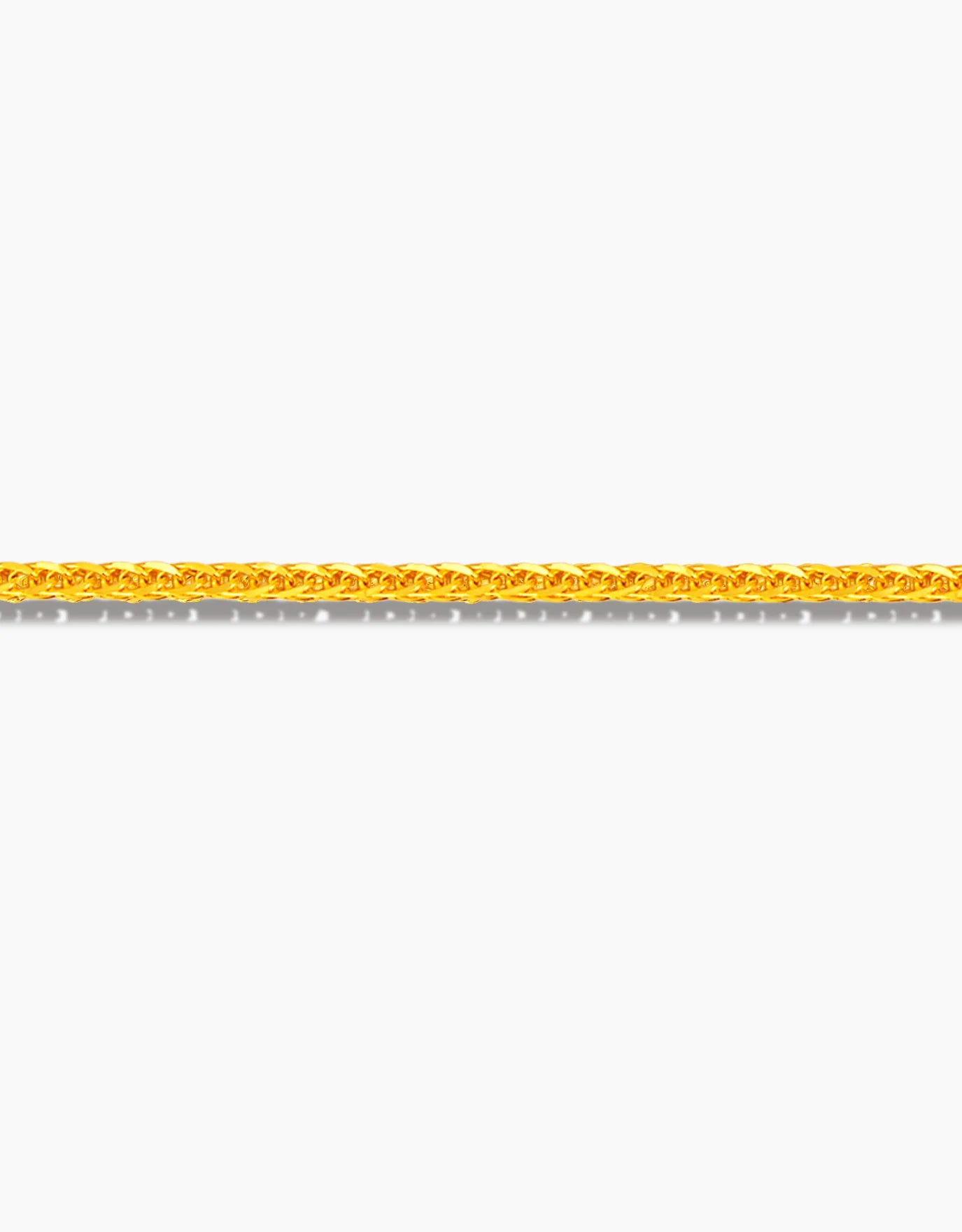 LVC 9IN Curb Link 999 Gold Chain