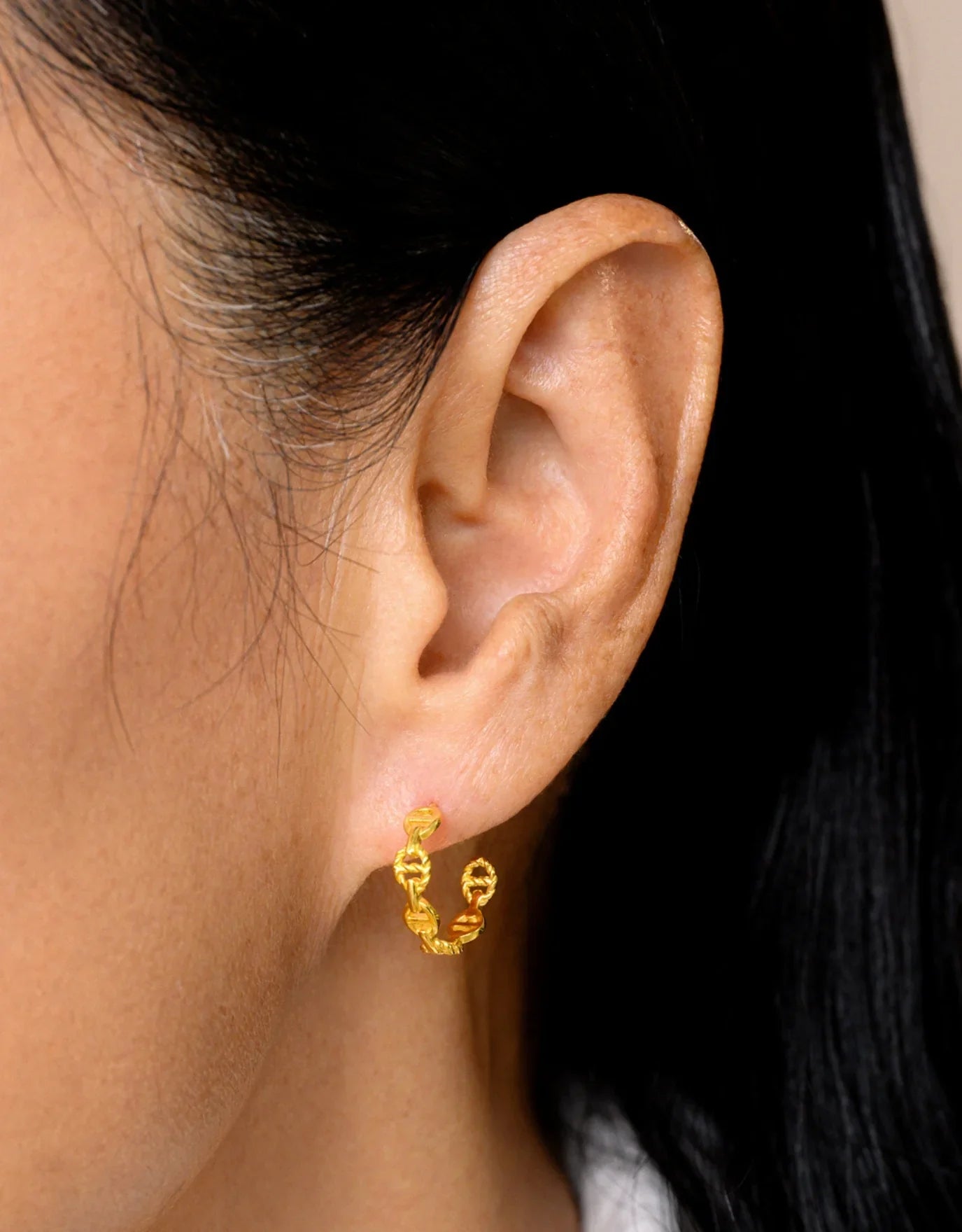 LVC 9IN Enid 999 Gold Earrings