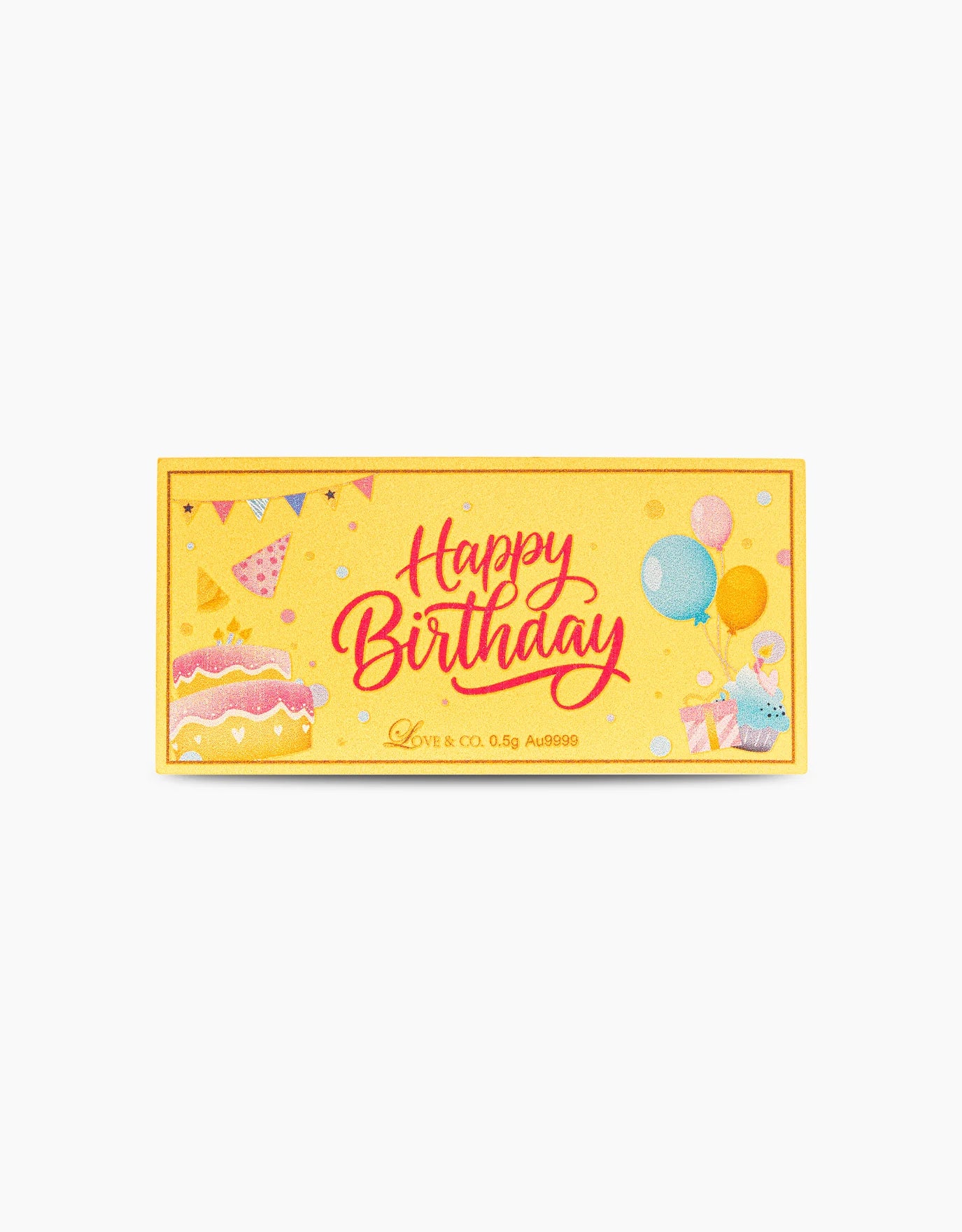 LVC 9IN Happy Birthday Girl 999 Gold Bar (0.5G)