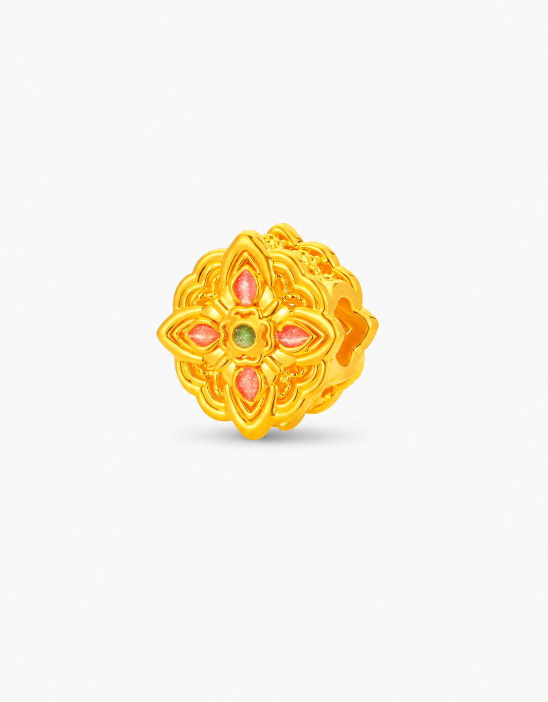 LVC 9IN Blooming Harmony 999 Gold Charm