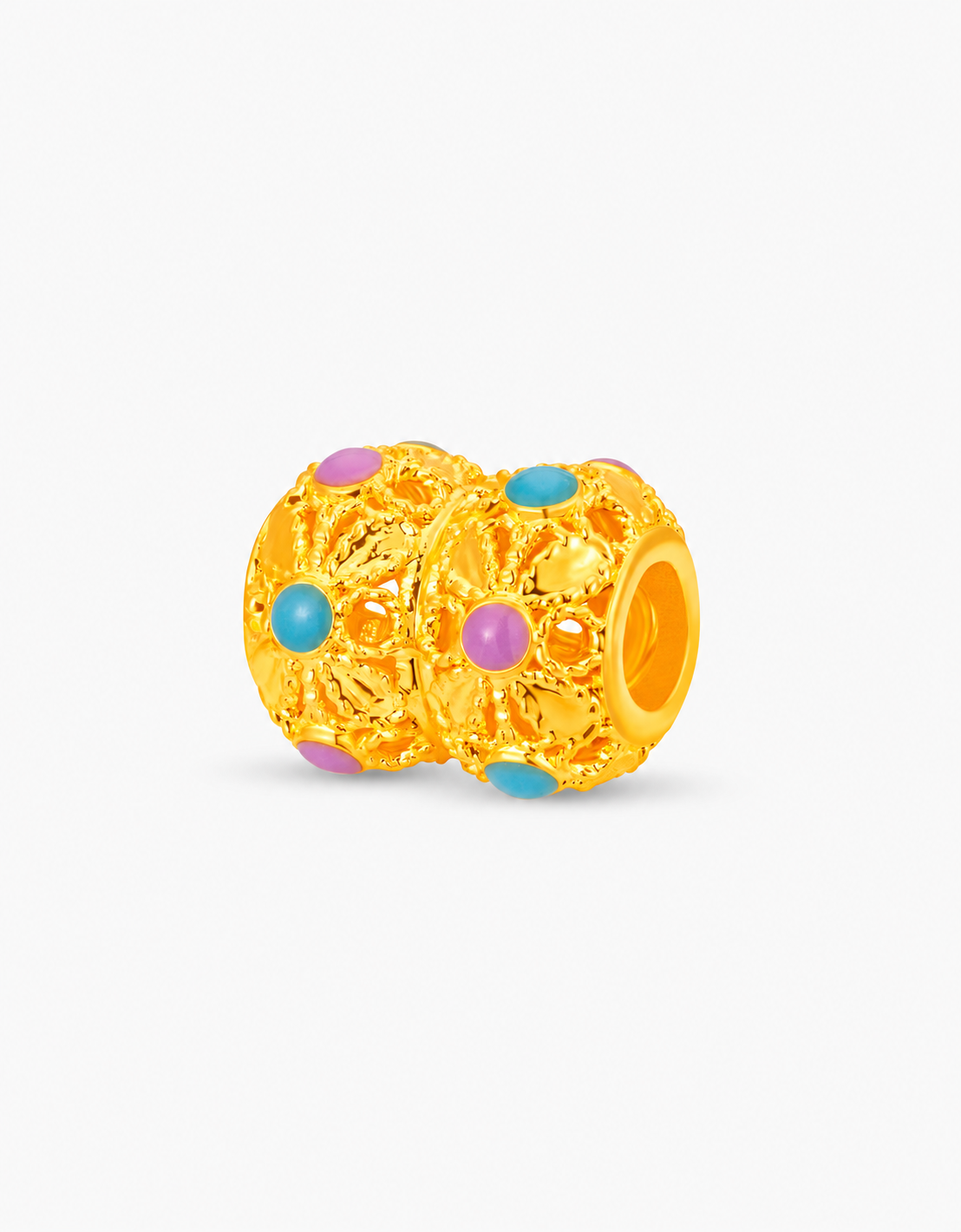 LVC 9IN Celestial Bloom 999 Gold Charm