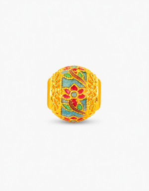 LVC 9IN Enchanted Lotus 999 Gold Charm
