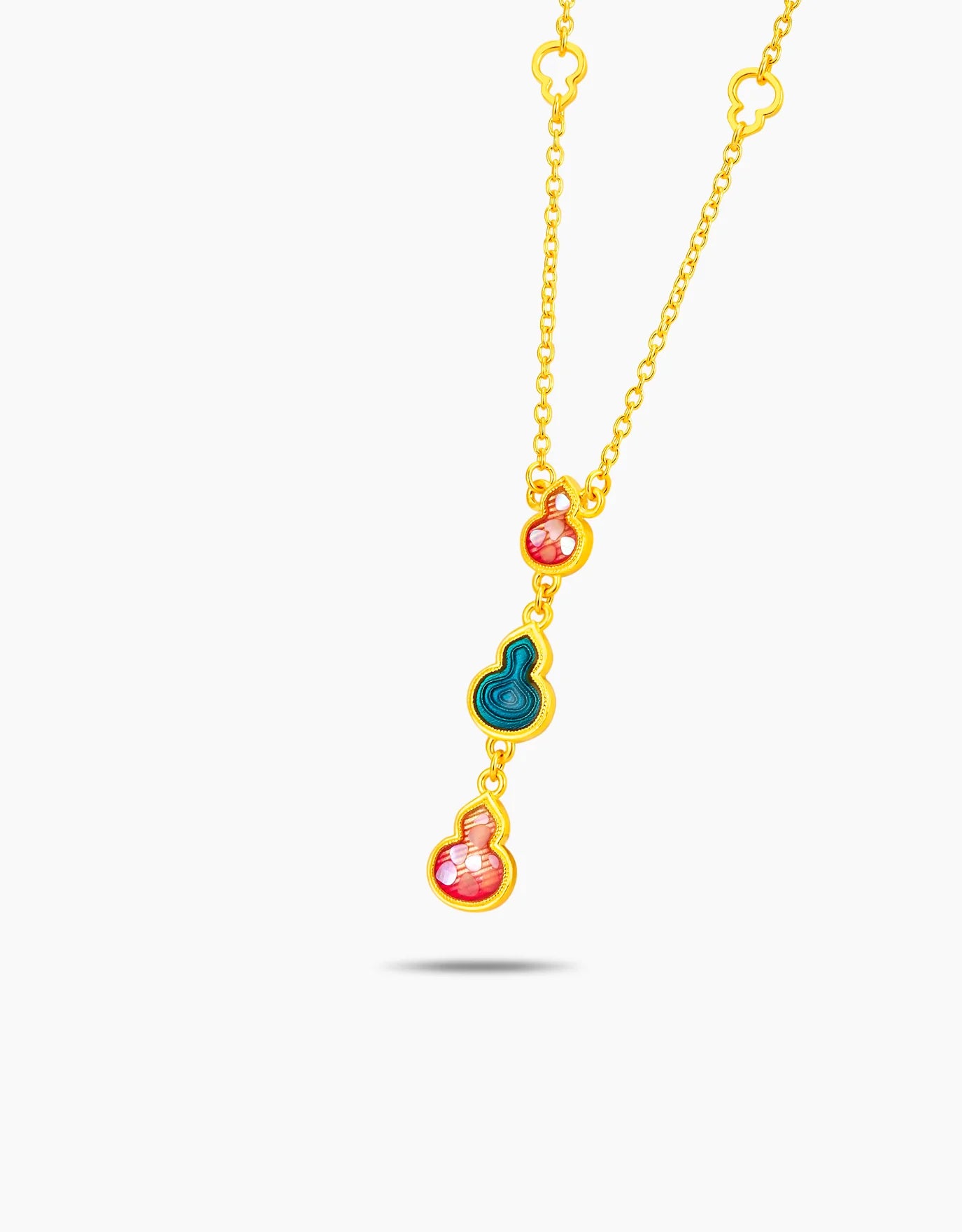 LVC 9IN Ascent of Luck Hulu 999 Gold Necklace