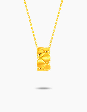 LVC 9IN Aureate Petals 999 Gold Necklace