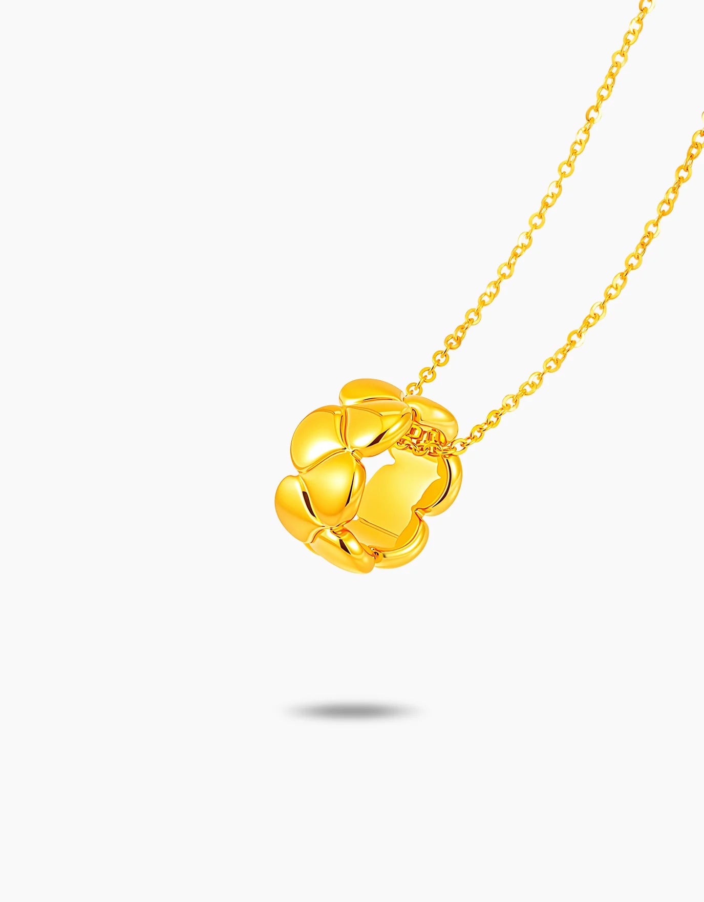 LVC 9IN Aureate Petals 999 Gold Necklace