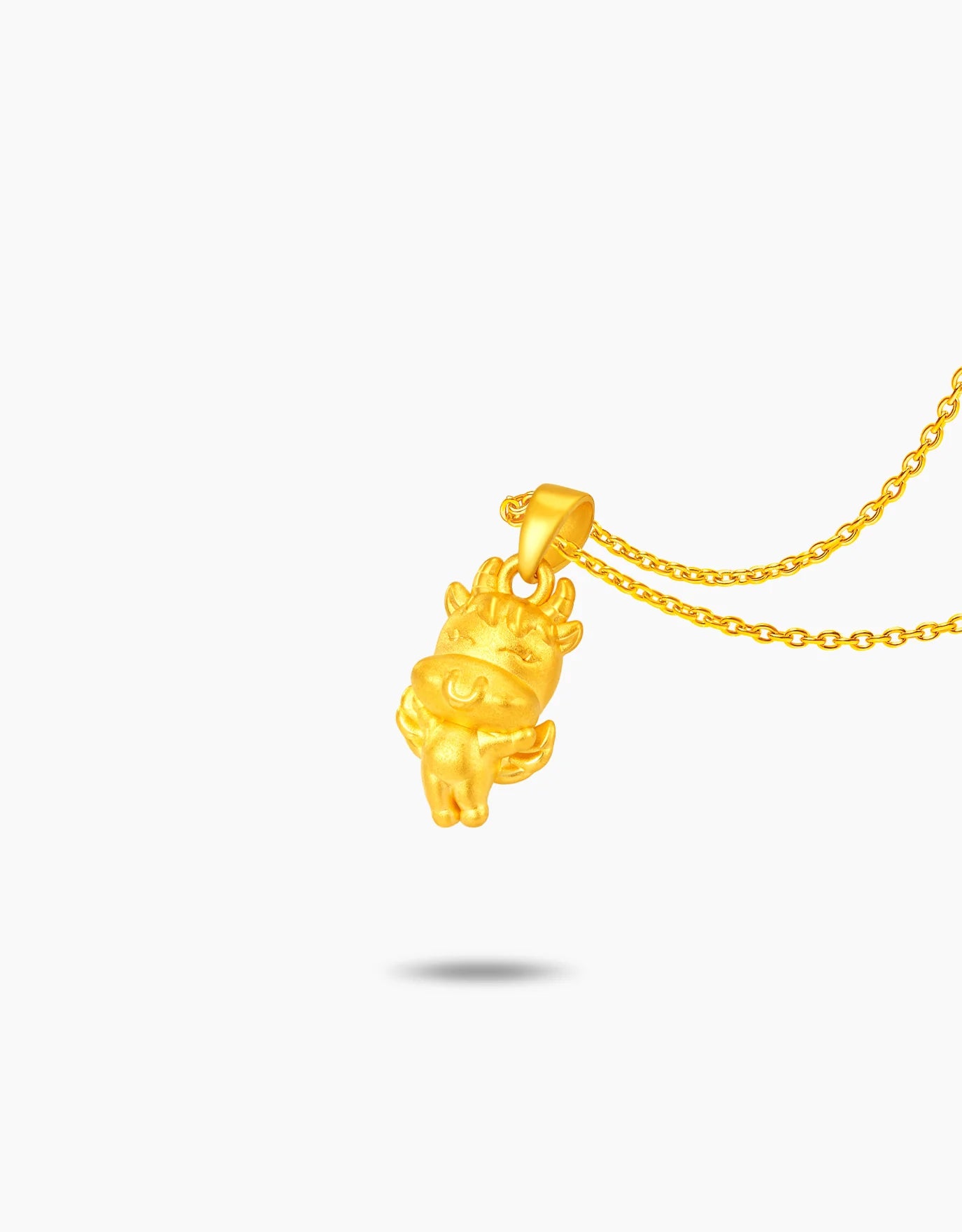 LVC 9IN Angel Ox 999 Gold Zodiac Pendant