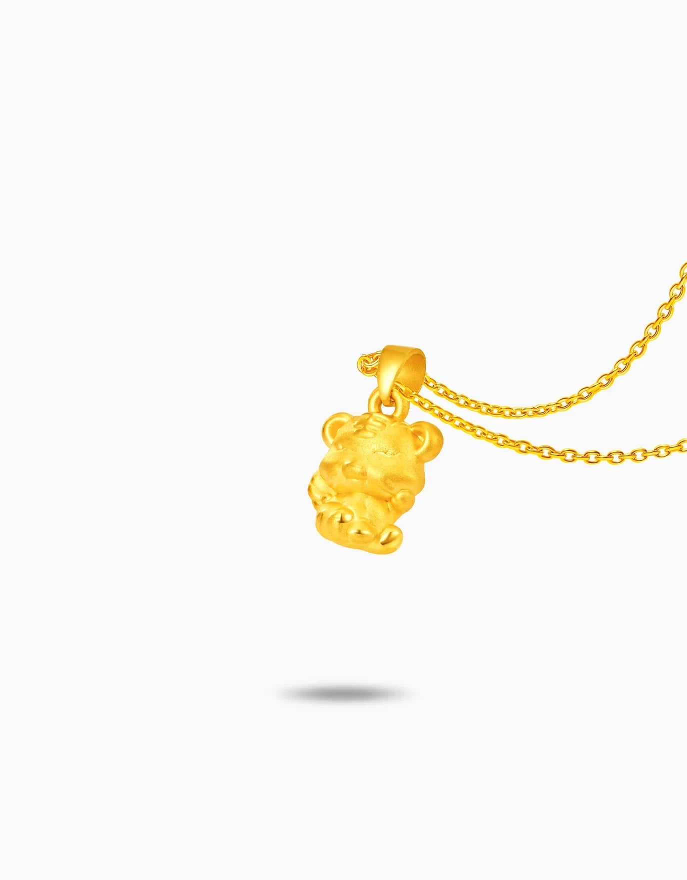 LVC 9IN Angel Tiger 999 Gold Zodiac Pendant