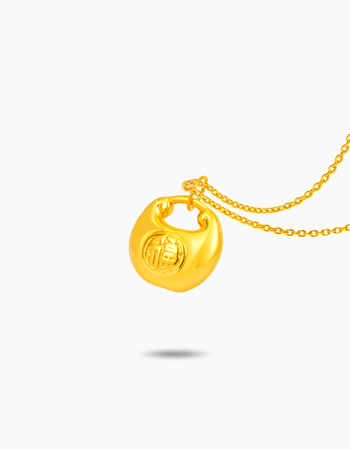 LVC 9IN Longevity Lock 999 Pure Gold Pendant